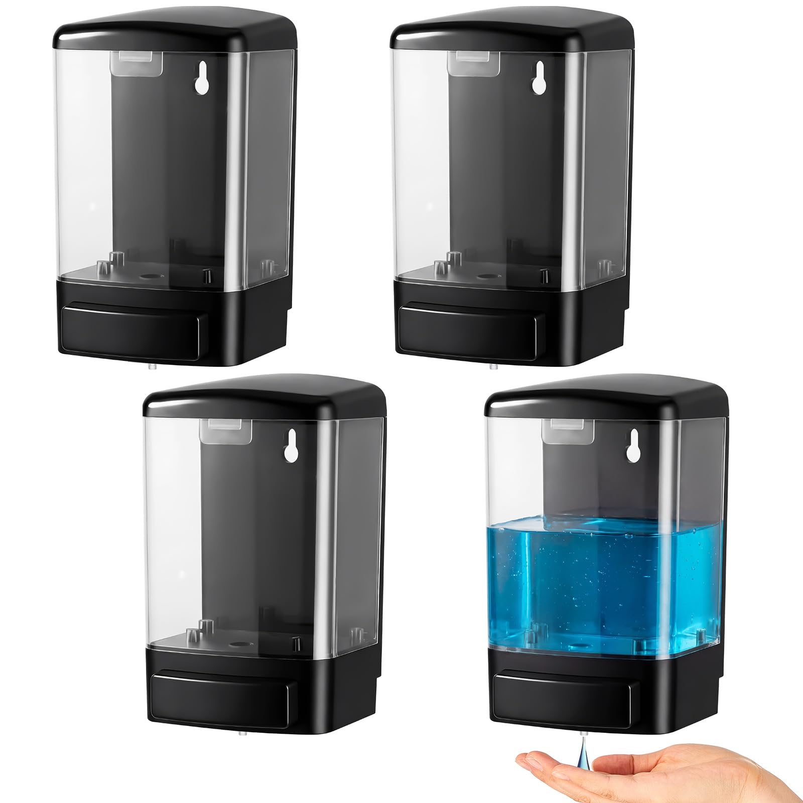 4 Pcs Wall Mounted Soap Dispenser (4 Count)