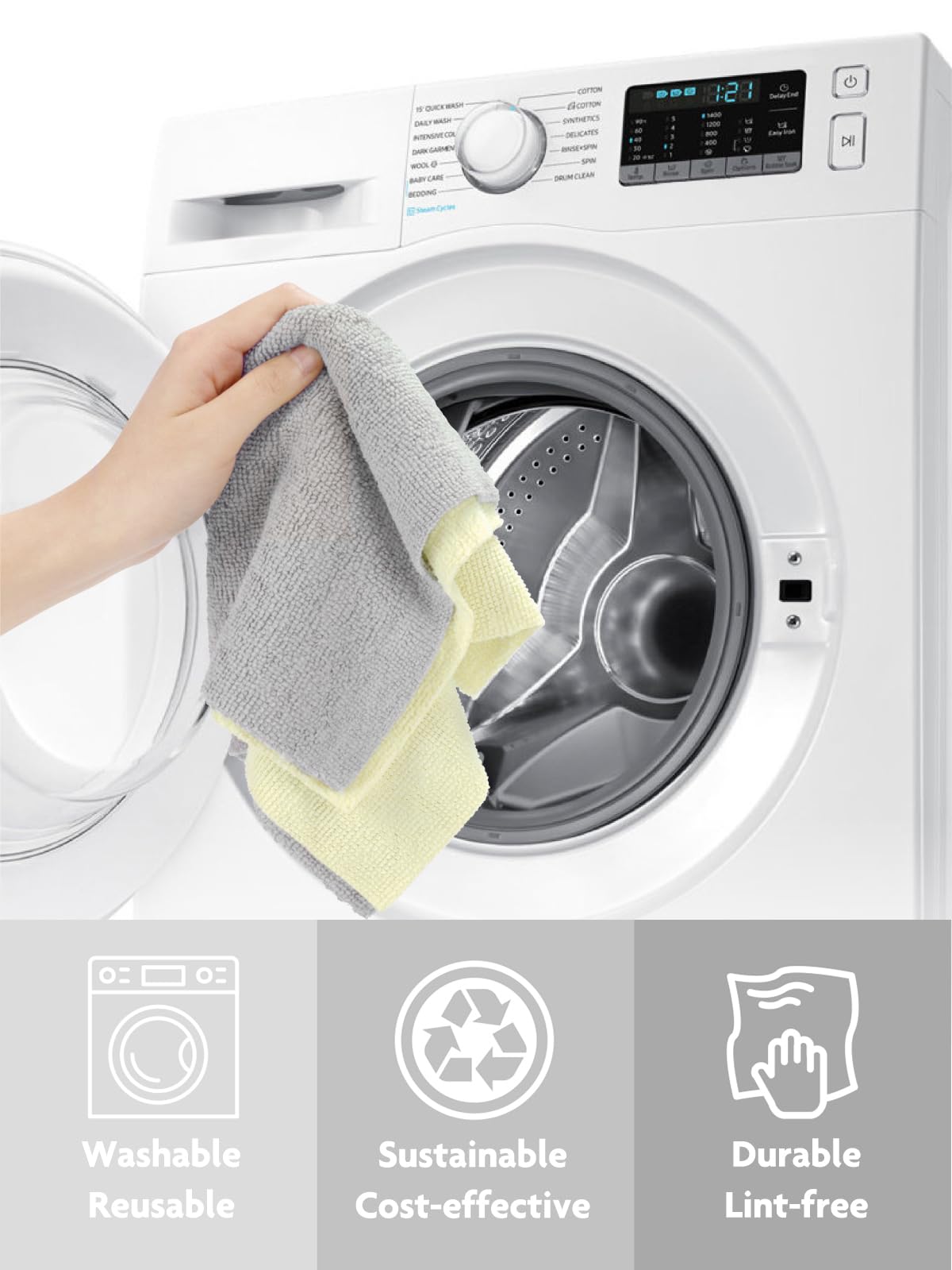 Microfiber Cleaning Cloth Roll (40 Count) - ModHome Supplies