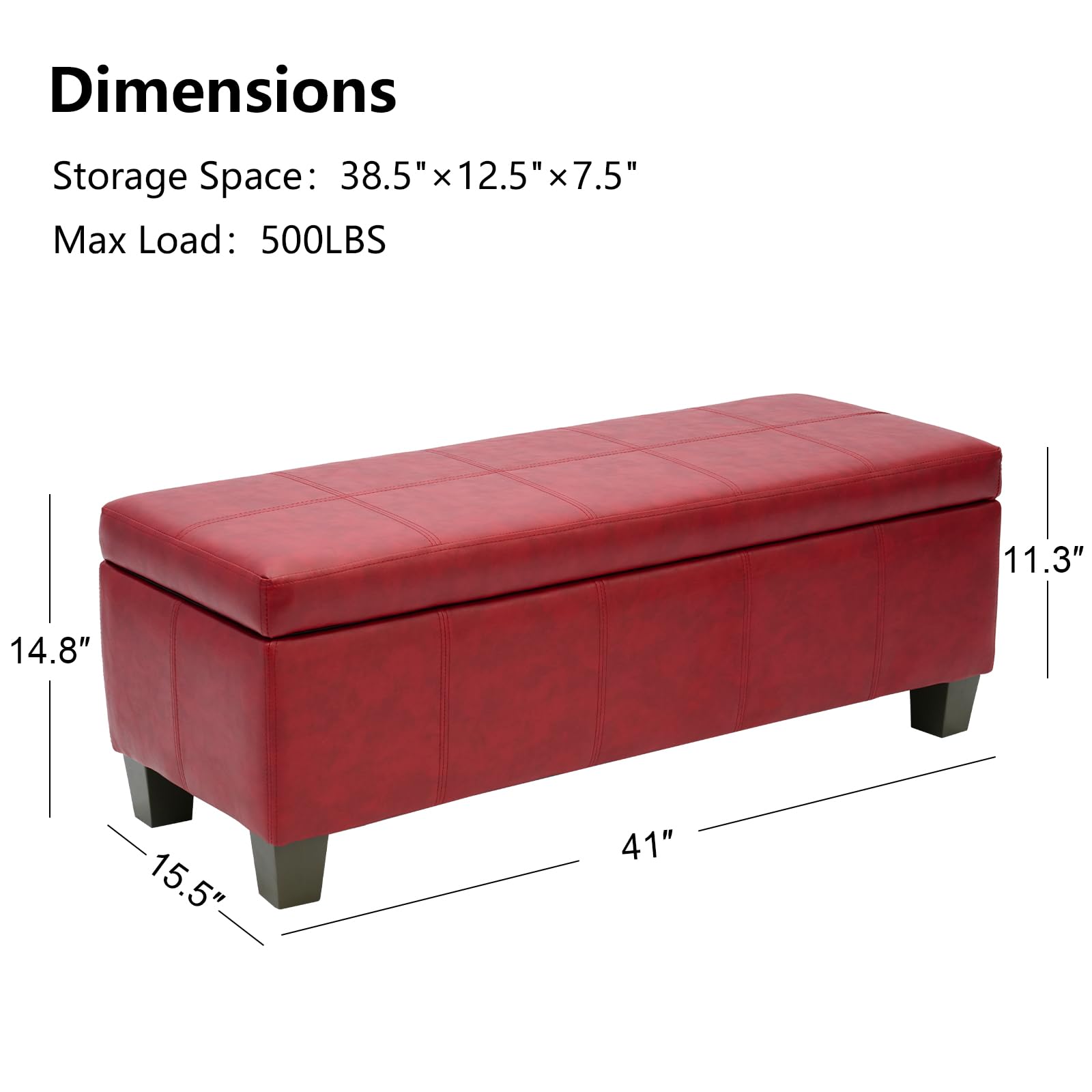 41" Storage Ottoman