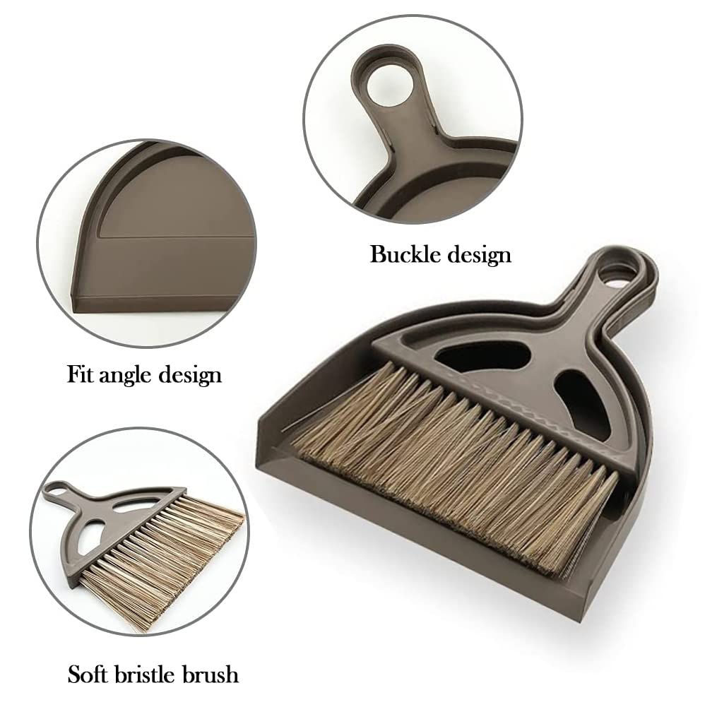 Small Broom and Dustpan Set Mini Dustpan and Brush (2 Count)