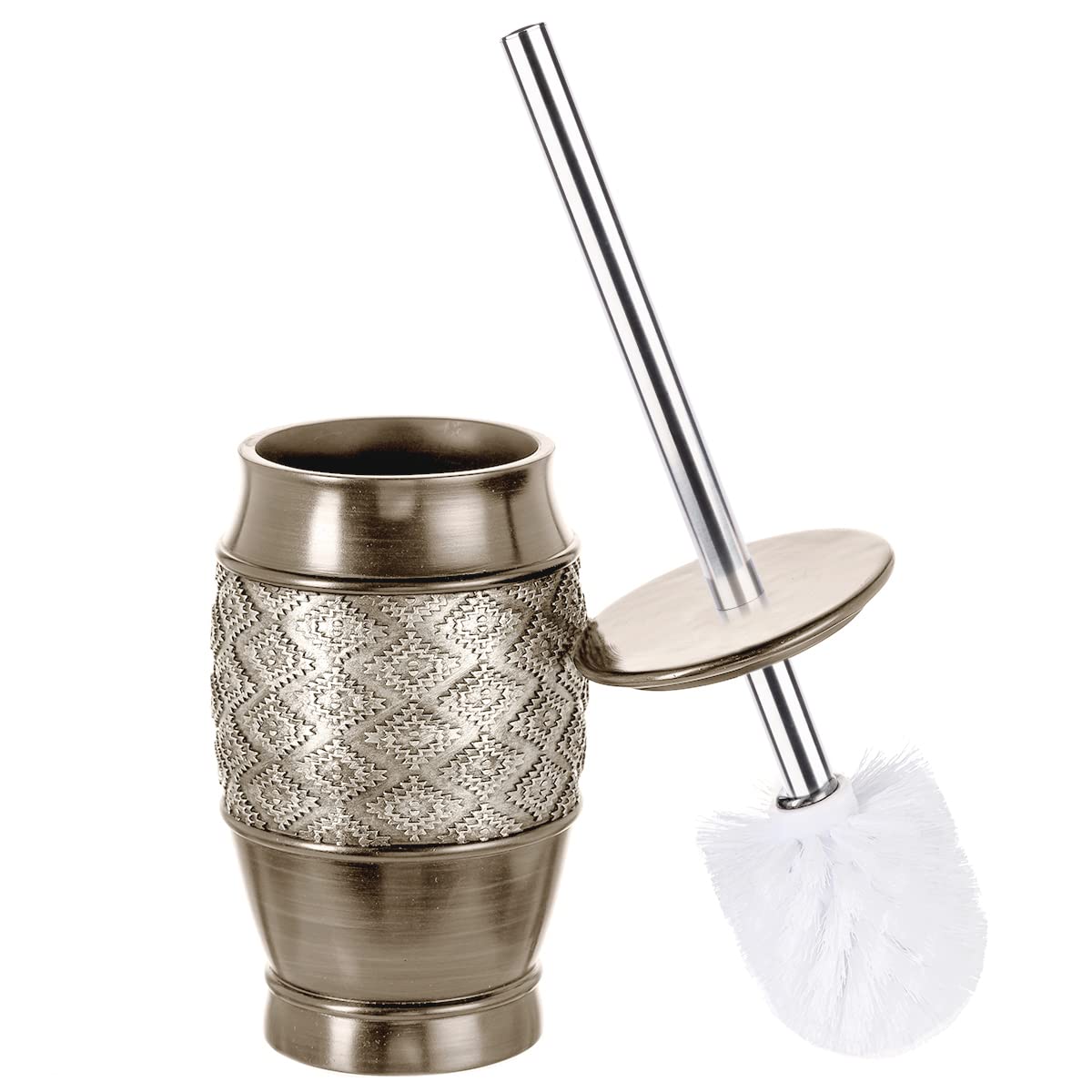 Dublin Silver Toilet Brush Set