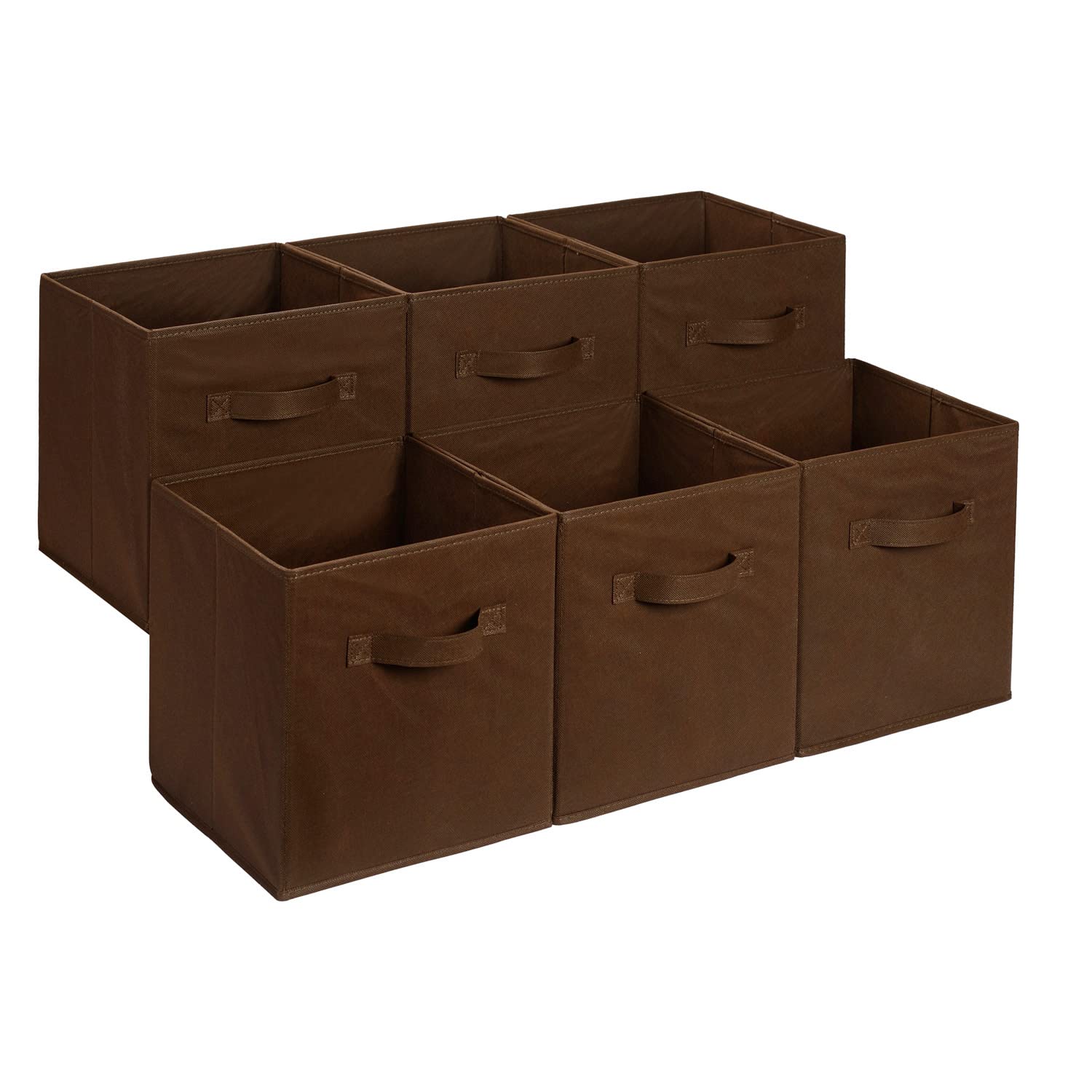 Collapsible Fabric Storage Bins with Handles (6 Count)