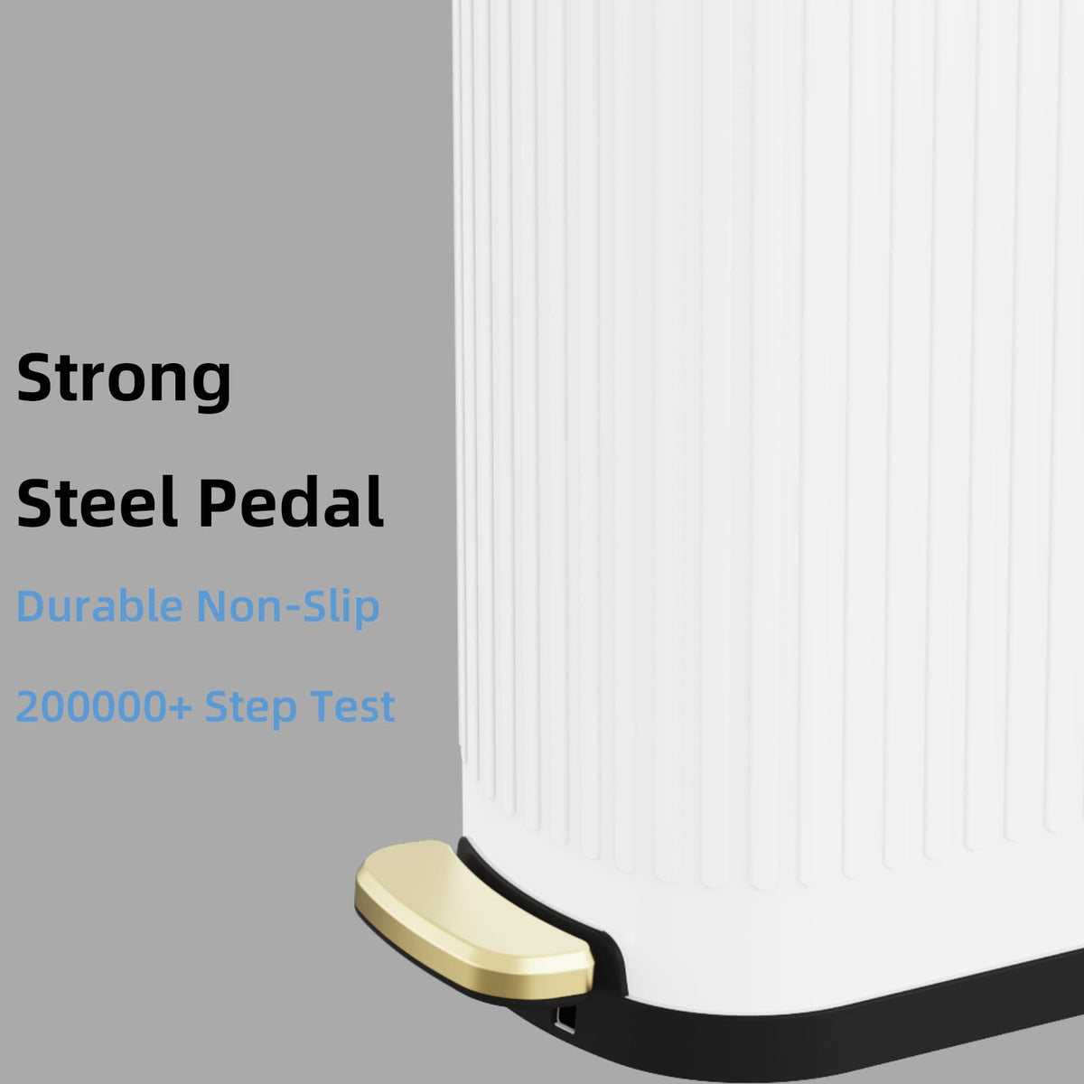 2.6 Gallon Slim Bathroom Trash Can with Soft Close Lid