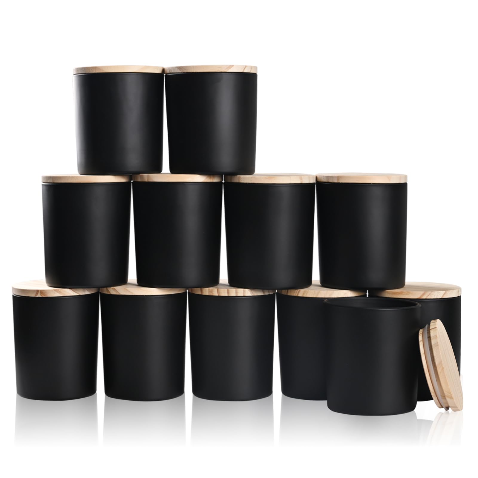 Thick Candle Jars for Making Candles 12 Pcs (12 Count)