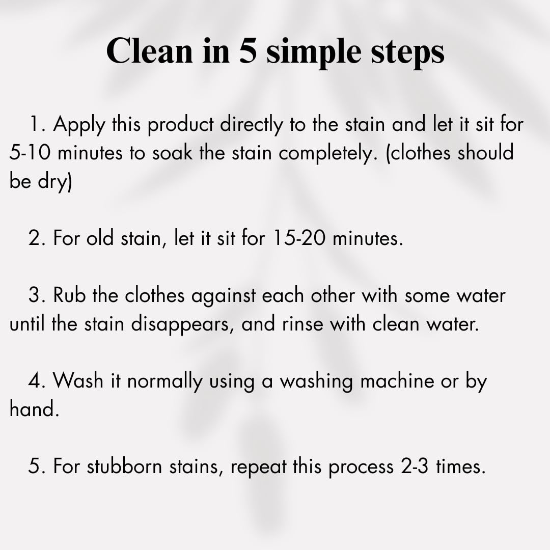 Oil & Grease Stain Remover for Clothes (10.14 Fl Oz)