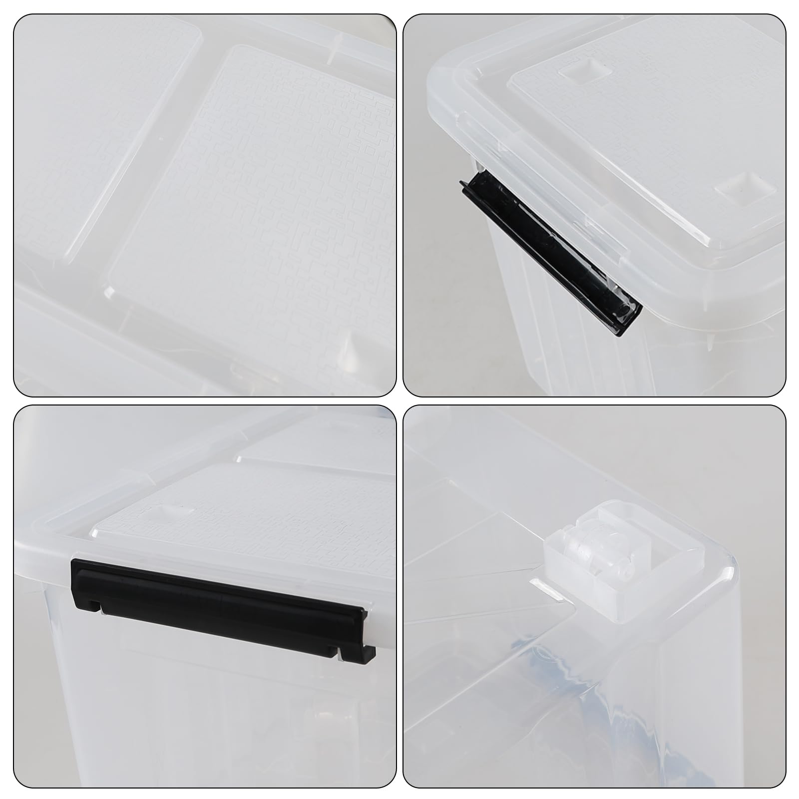 30 Qt Stackable Storage Bins with Lids (4 Count)
