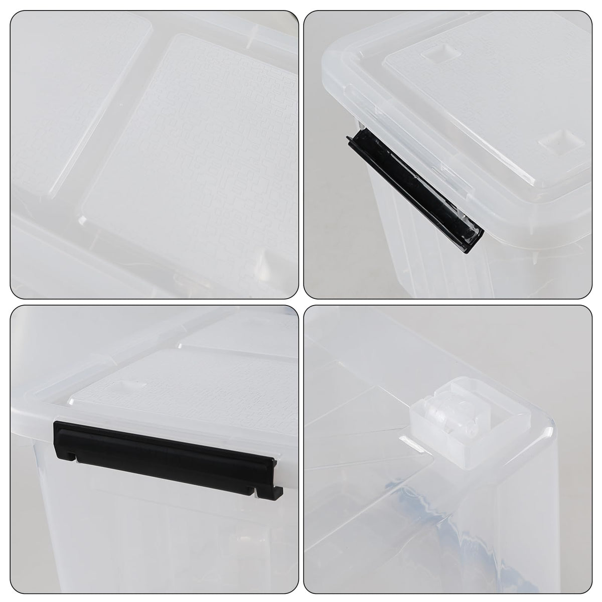 30 Qt Stackable Storage Bins with Lids (4 Count)
