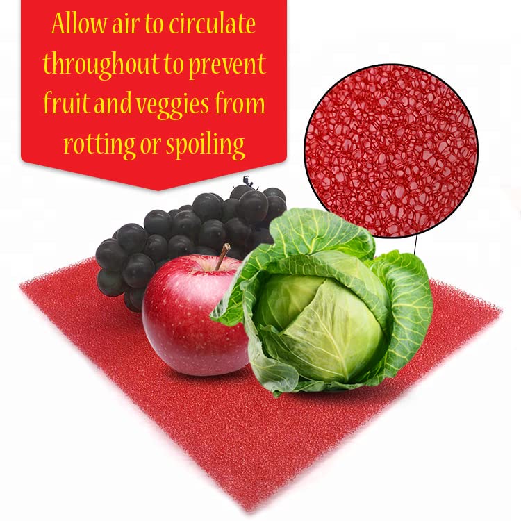 Fruit & Veggie Life Extender Liner for Fridge Refrigerator Drawers (5 Sq Ft)