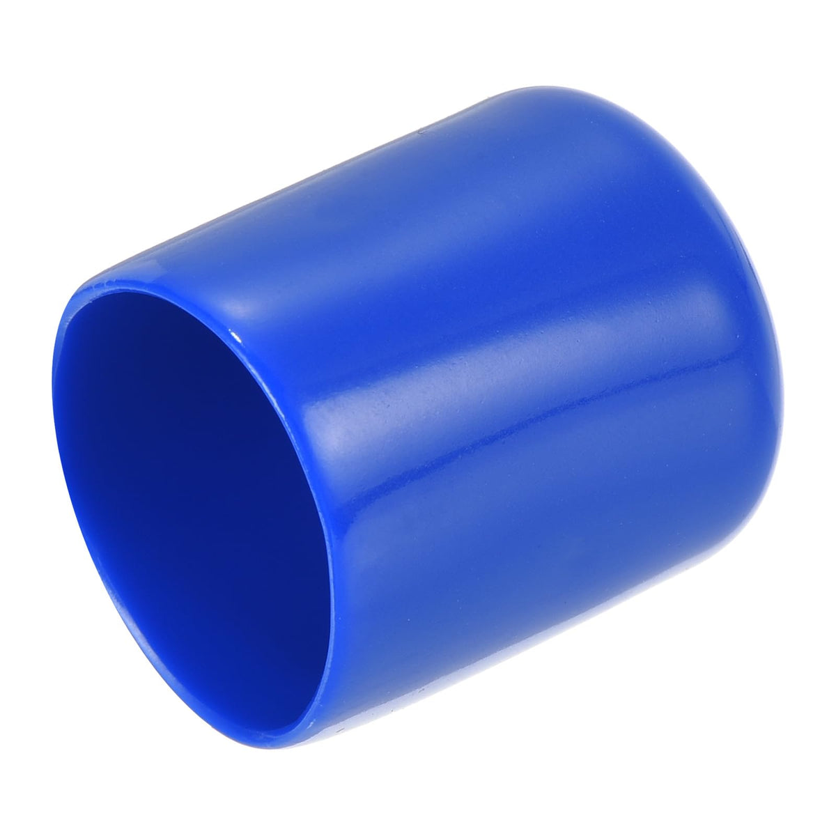 20pcs Rubber End Caps 22mm ID Vinyl Round Tube Bolt Cap Cover Screw Thread Protectors Blue