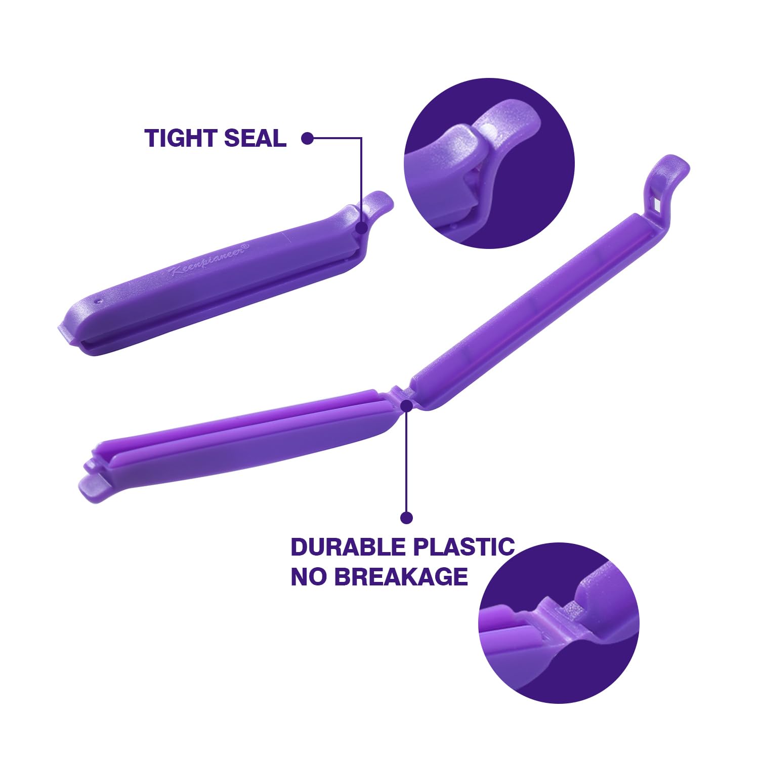 Piping Bag Sealing Clips 32 Pack 3 inch and 4 inch (32 Count)