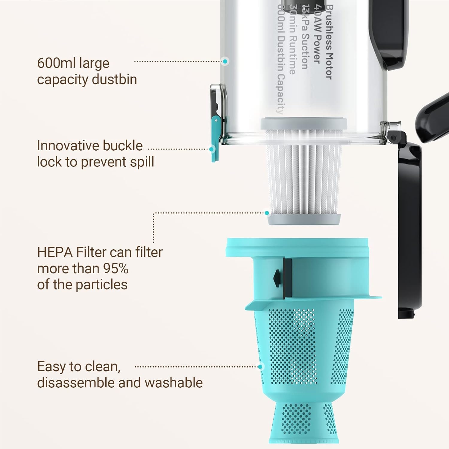 H9 Pro Handheld Vacuum Cleaner