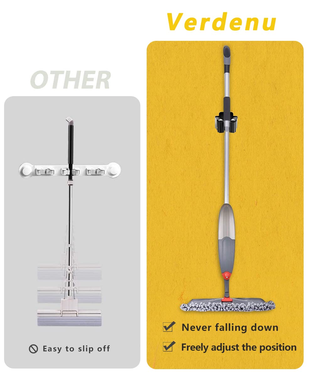 25 Pack Broom Holder Wall Mount