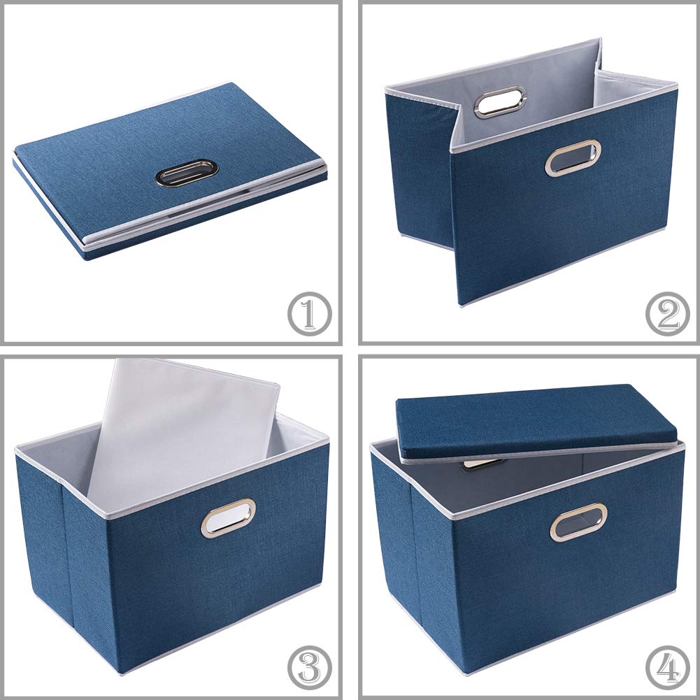 Collapsible Storage Bin with Lid [1