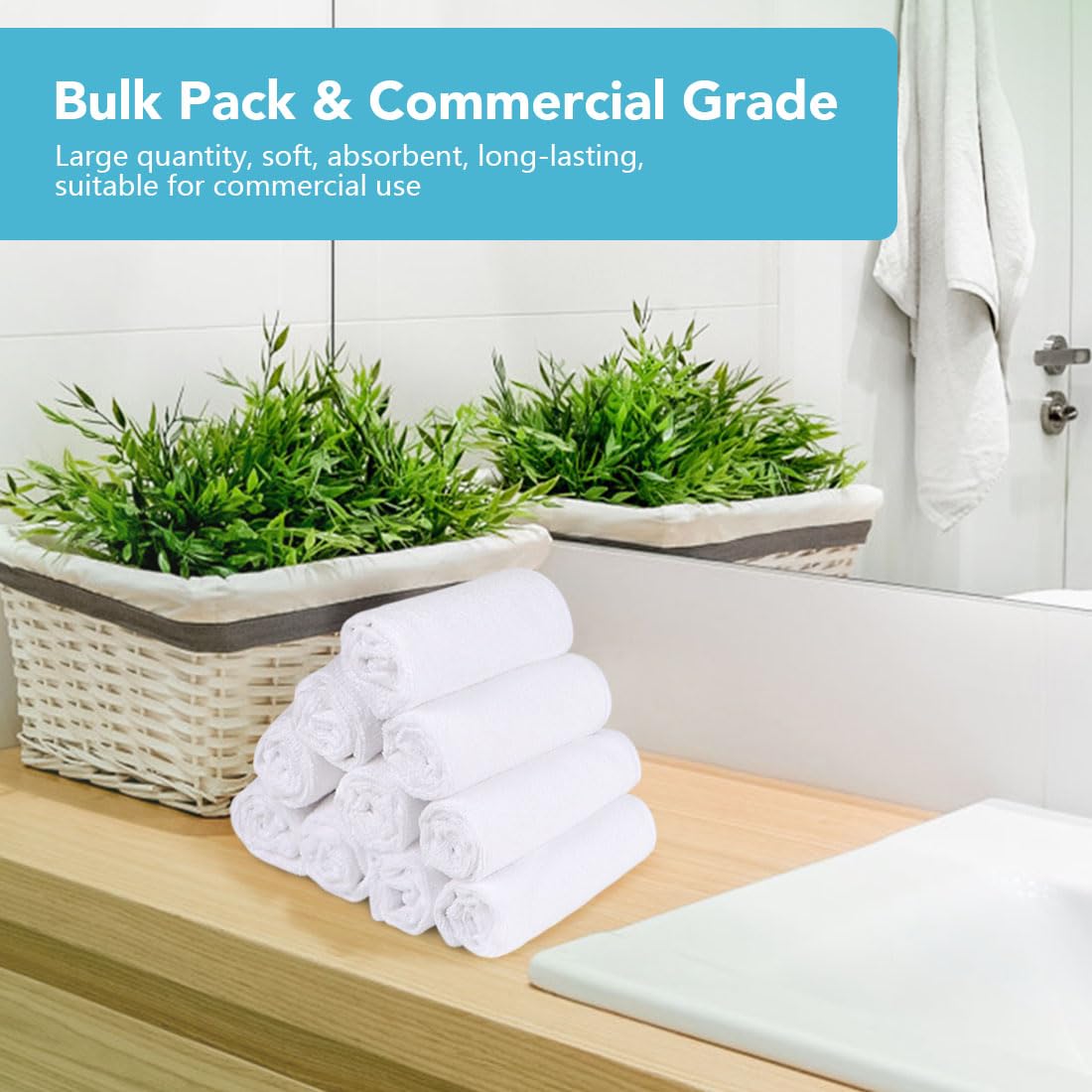 Washcloths Bulk (200 Count)