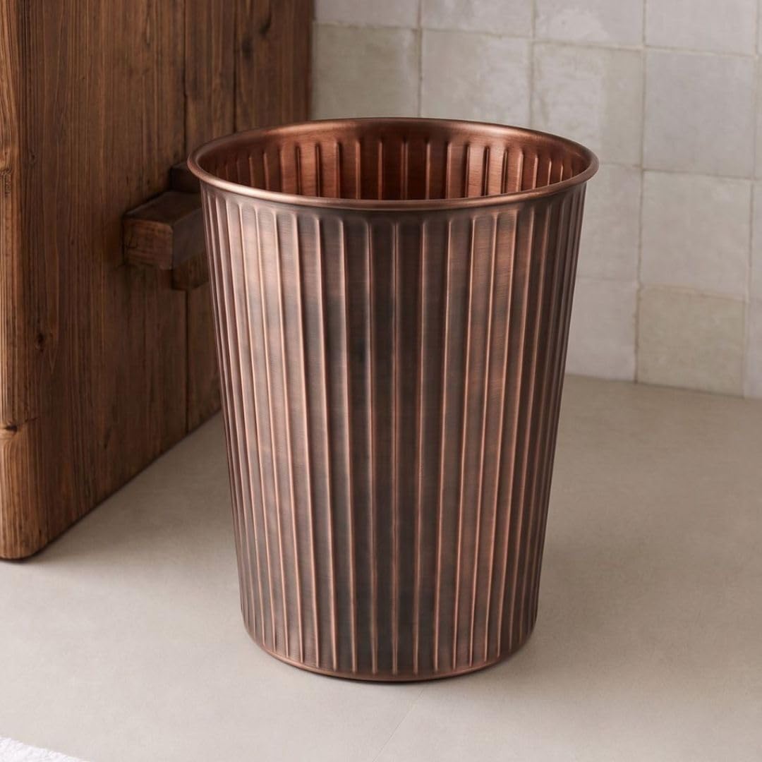 Metal Bathroom Trash Can