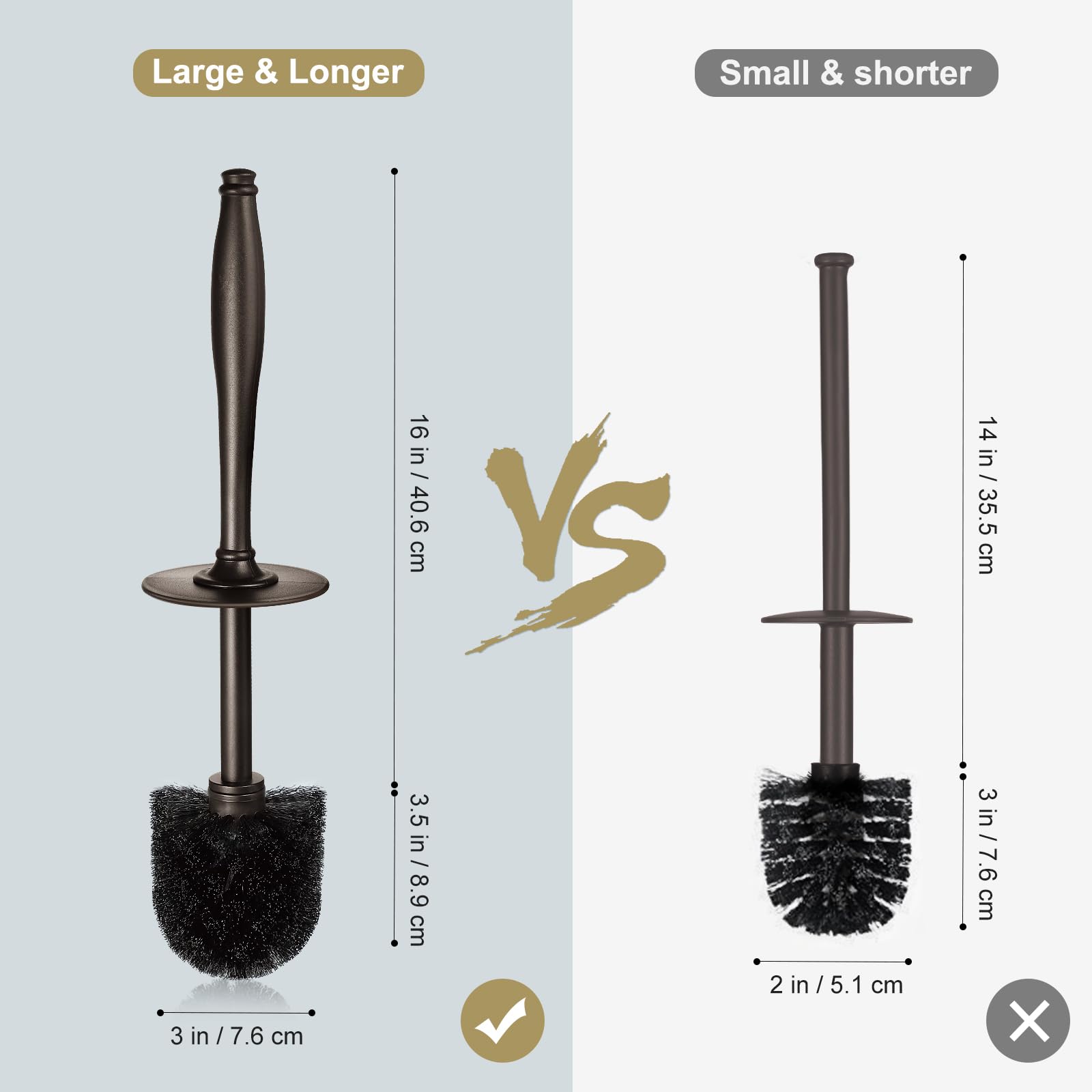 Toilet Bowl Brush Holder Set