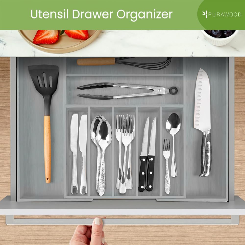 Bamboo Drawer Organizer
