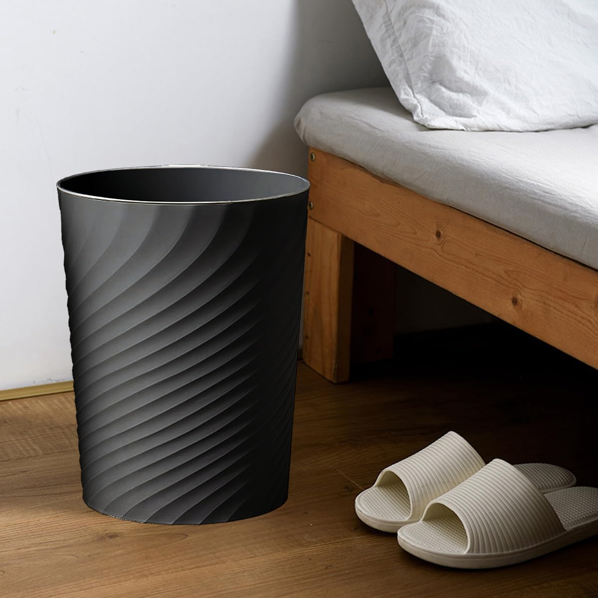 Bathroom Trash Can 1.8 Gallon Small Waste Basket Garbage Can for Bedroom Office Kitchen (2 Count)