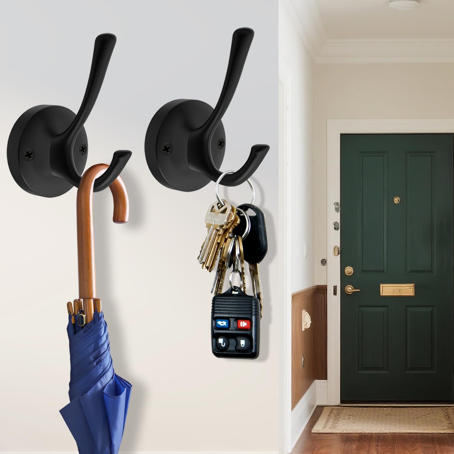 Black Towel Hooks