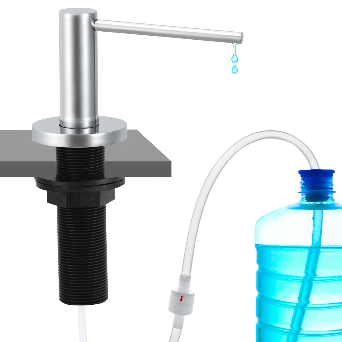 Soap Dispenser for Kitchen Sink Polished Chrome