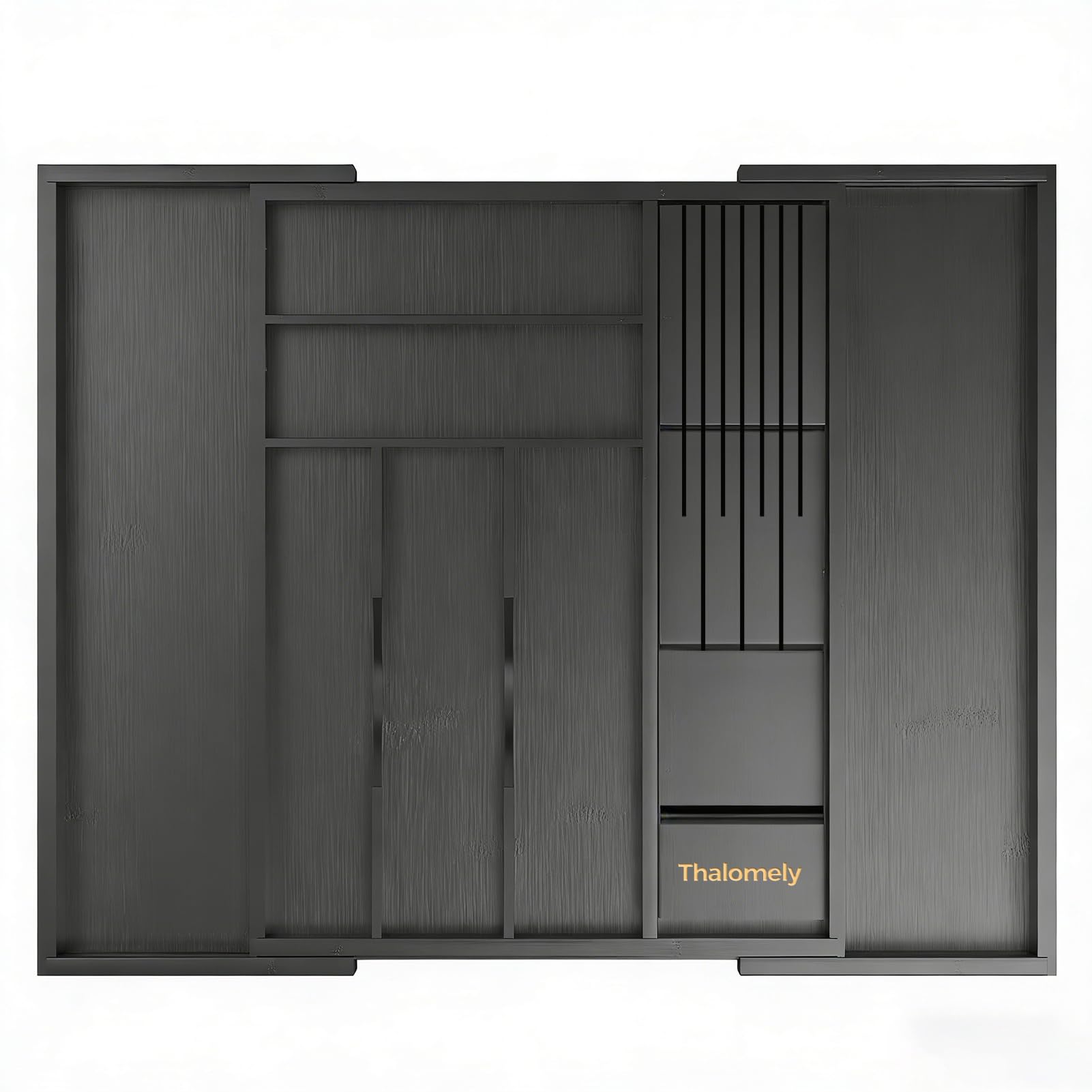 Bamboo Silverware Drawer Organizer