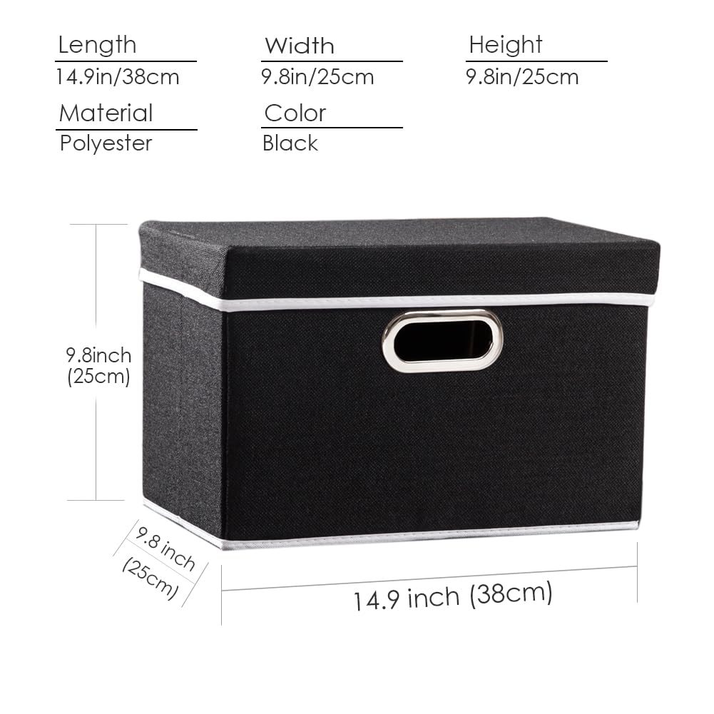 Foldable Storage Box with Lid [1