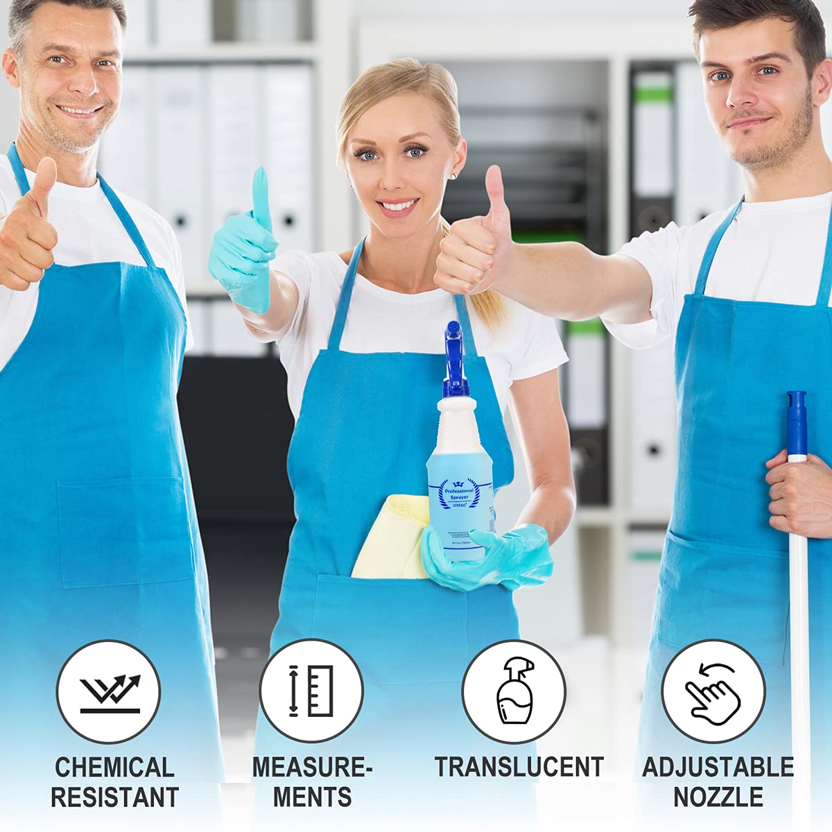 Plastic Spray Bottles 3 Pack (3 Count)