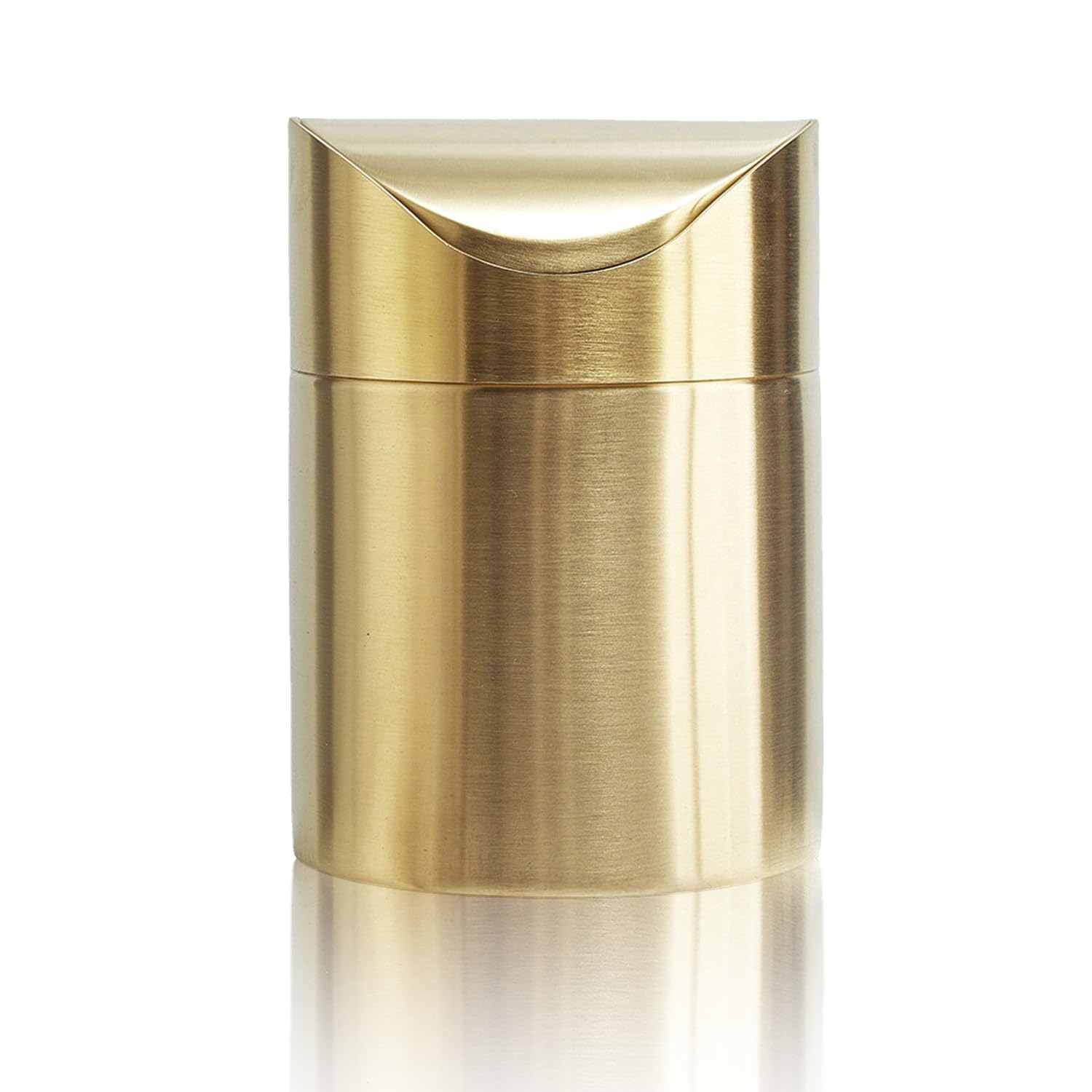 Stainless Steel Trash Can with Swing Lid