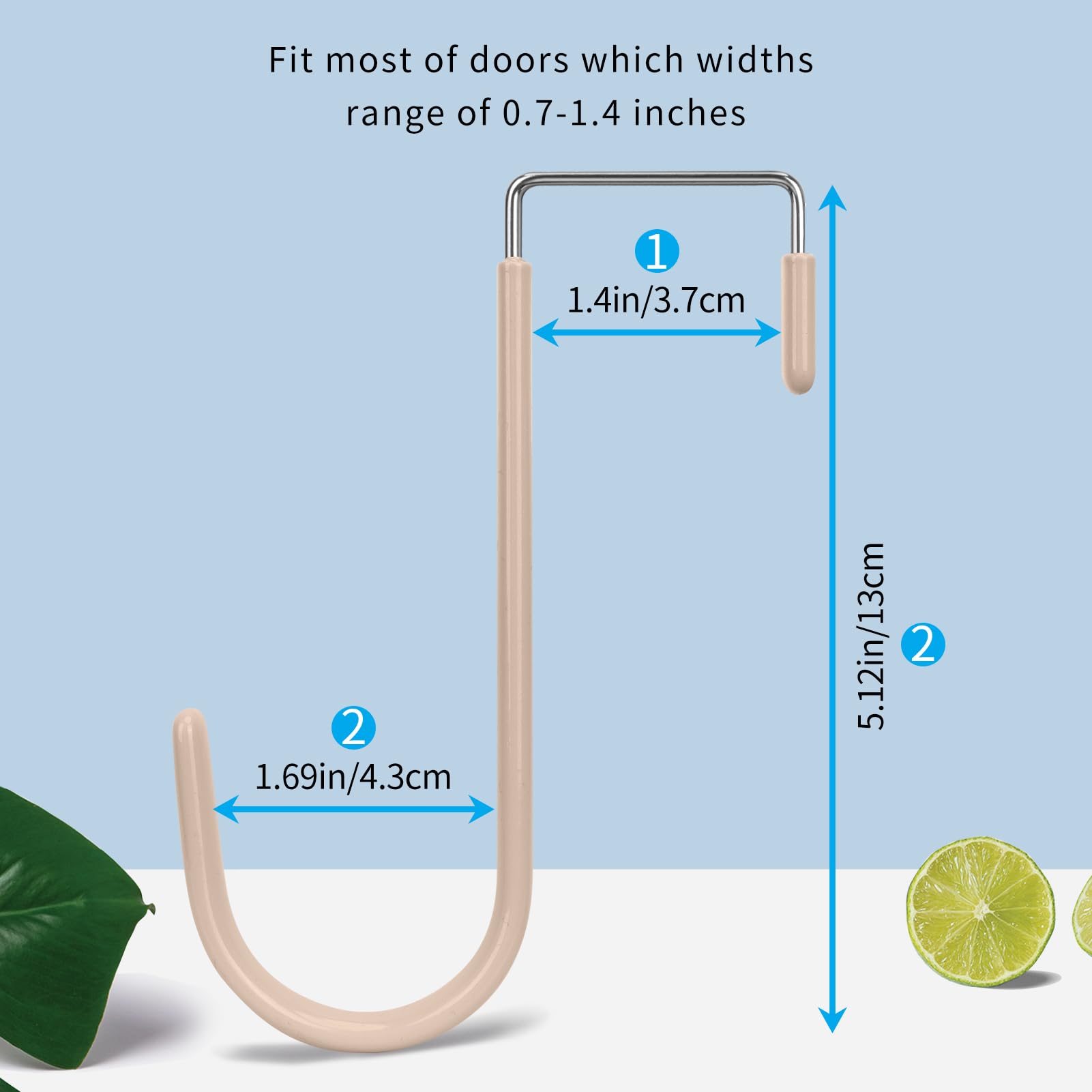Over the Door Hooks (4 Count)