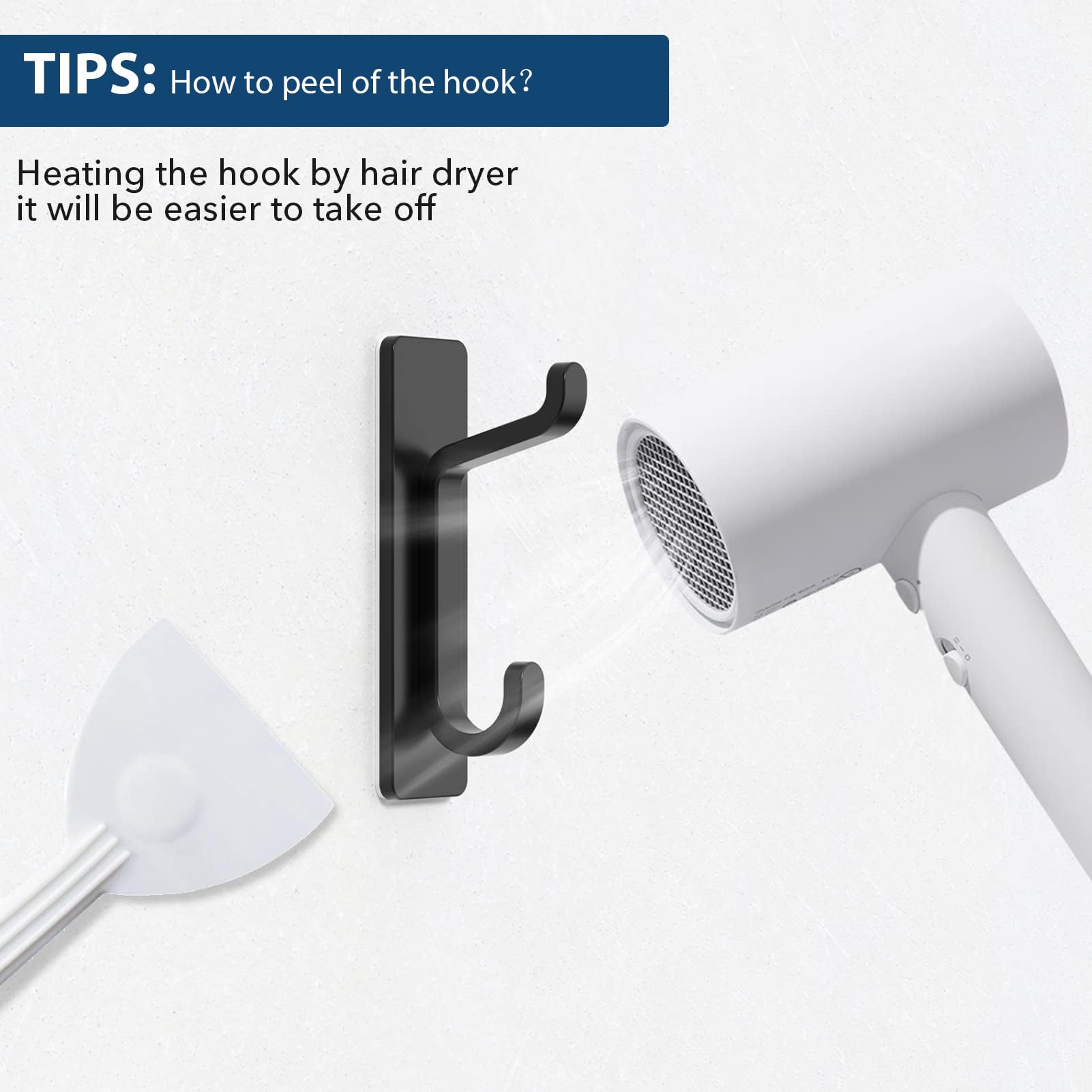 Wall Hooks for Coat and Towel (6 Count)