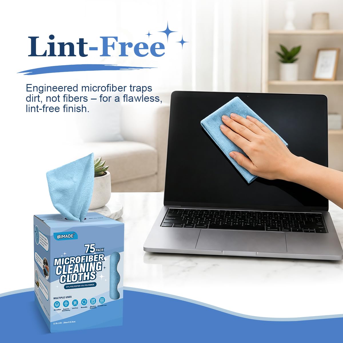 Microfiber Cleaning Cloth (75 Count)