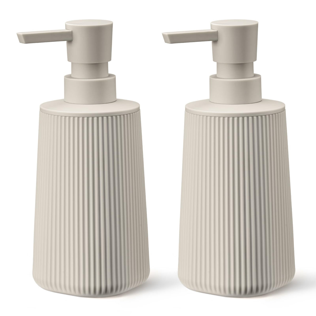 Beige 2 Pack Hand Soap Dispensers Set (2 Count)