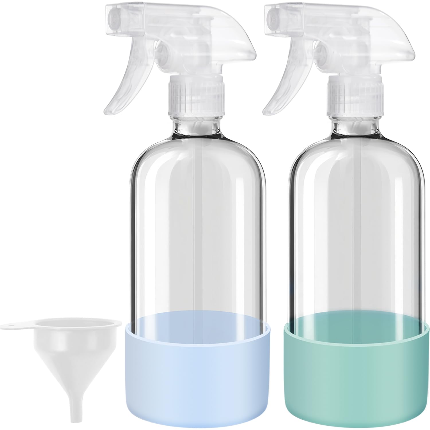 Glass Spray Bottles with Silicone Sleeves (2 Count)