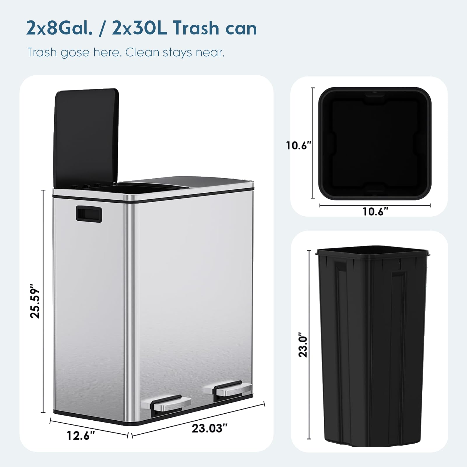 Dual Trash Can