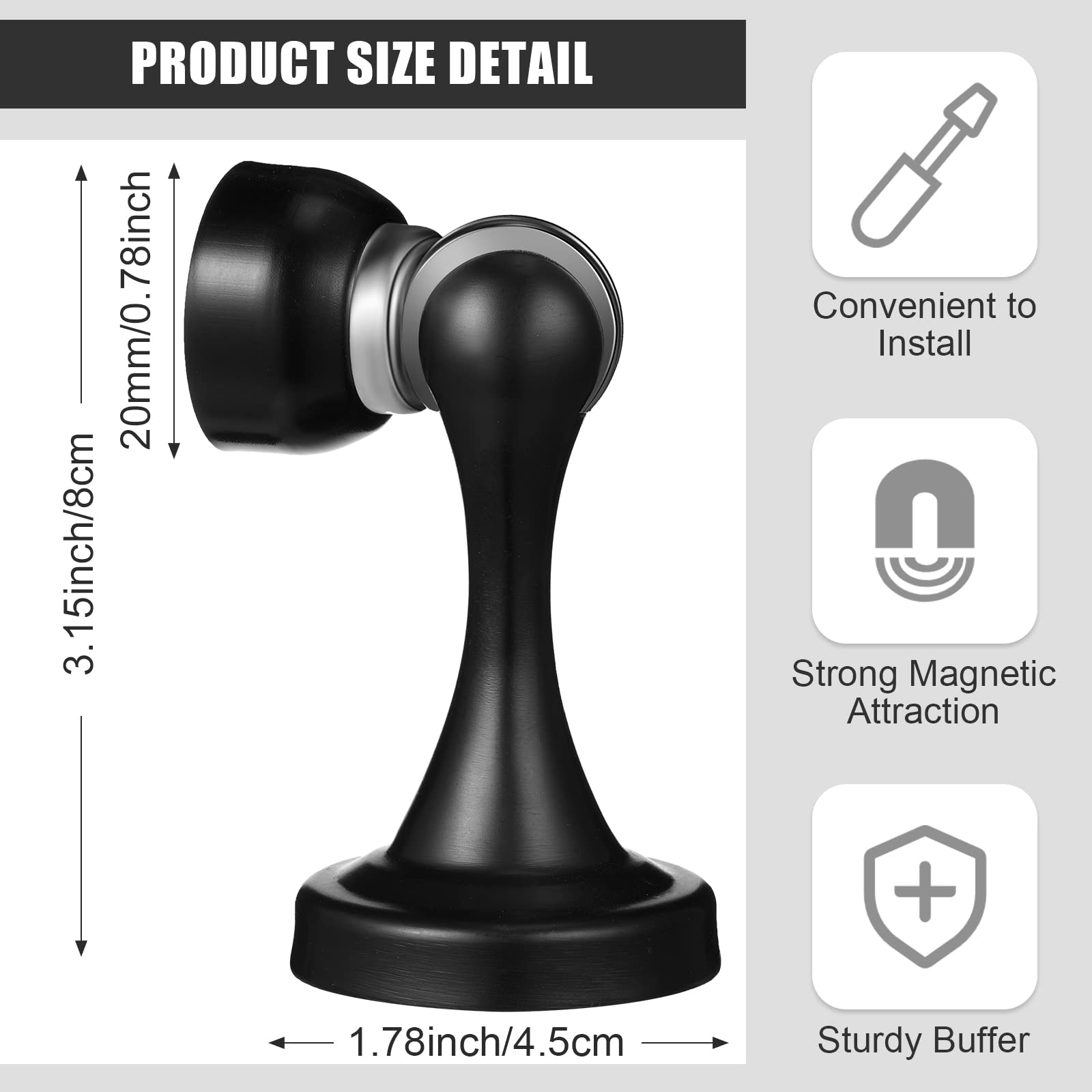 16 Pcs Magnetic Door Stopper
