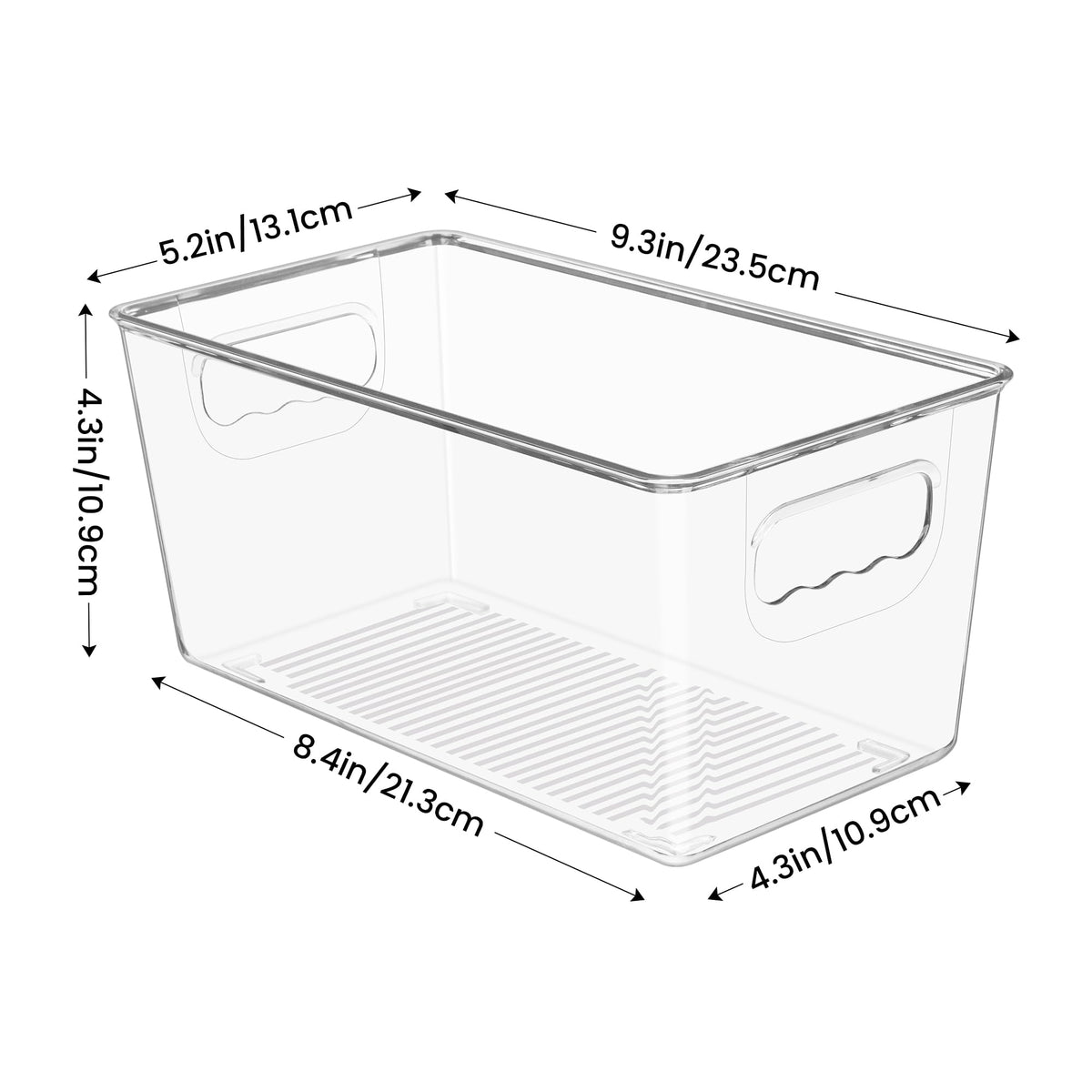 4 Pack Clear Storage Bins (4 Count)