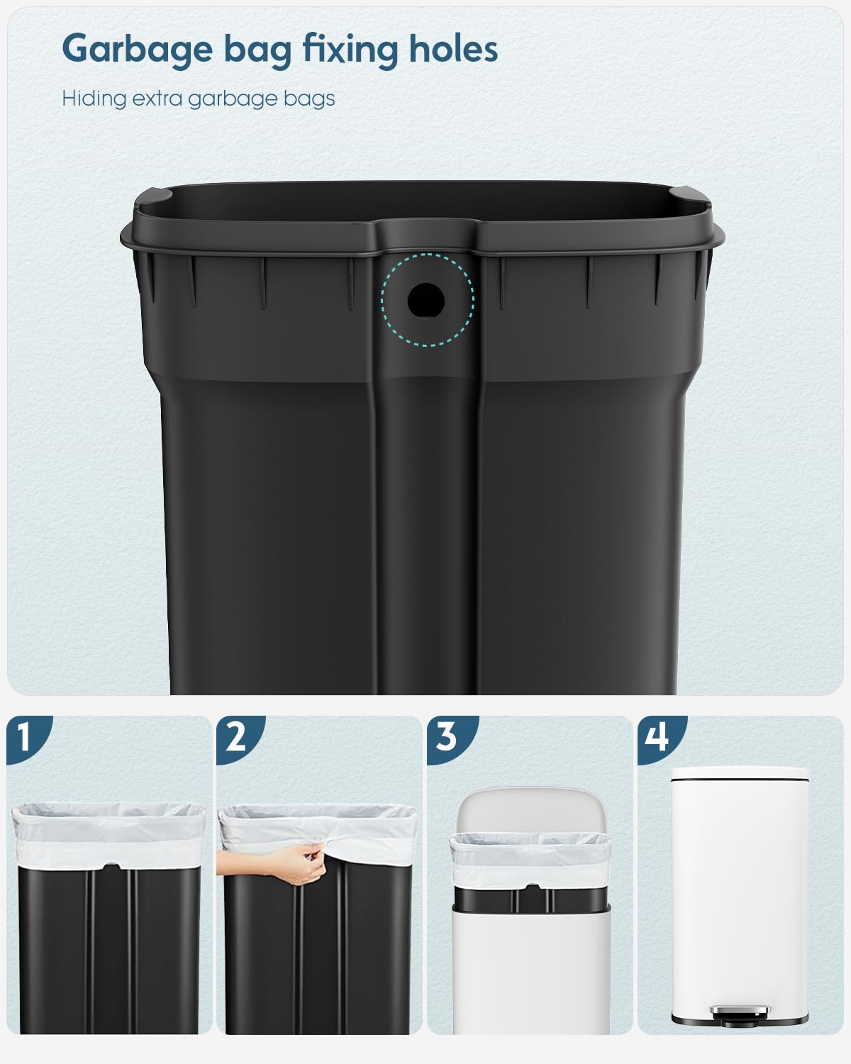 8 Gallon Step Kitchen Trash Can
