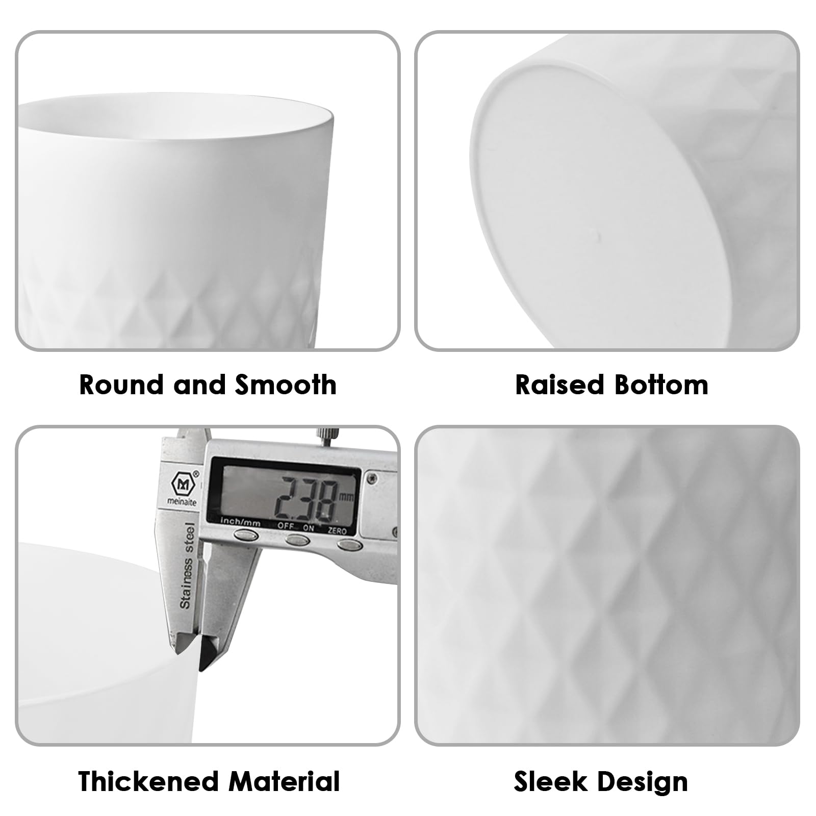 Bathroom Trash Can (3 Count)