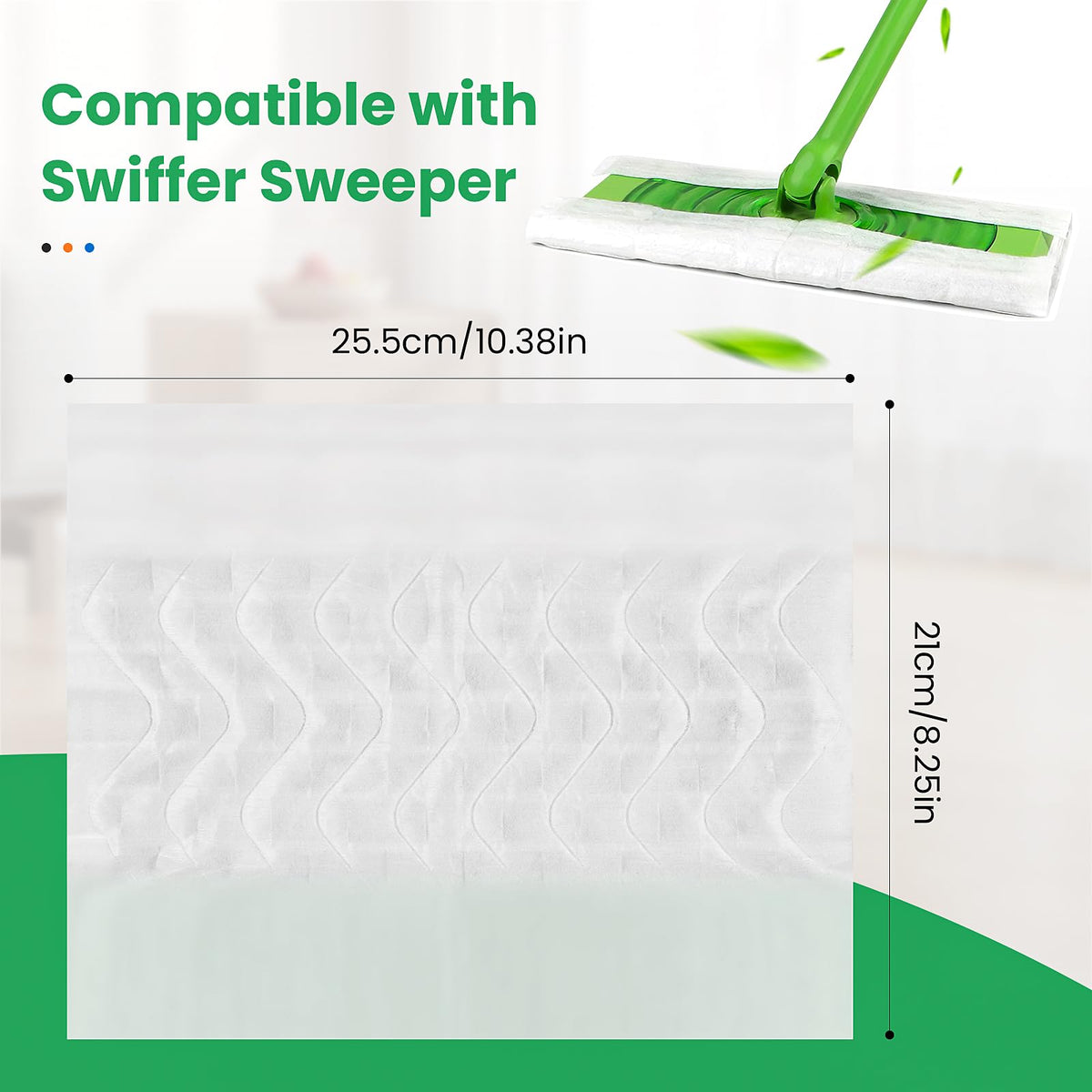 60 Count Swiffer Dry Cloths Compatible with Swiffer Sweeper Mop