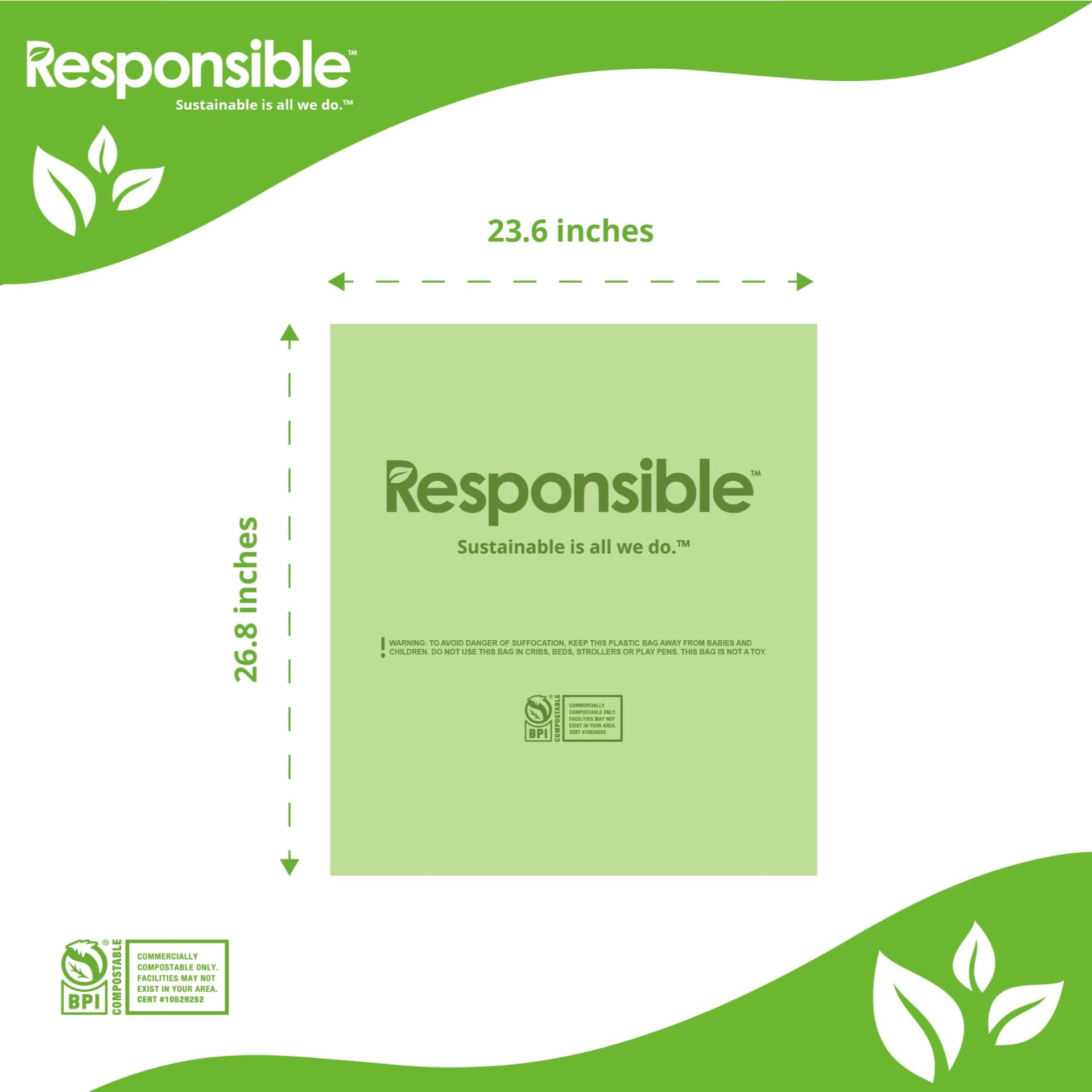 Kitchen Bin Liners (42 Count)