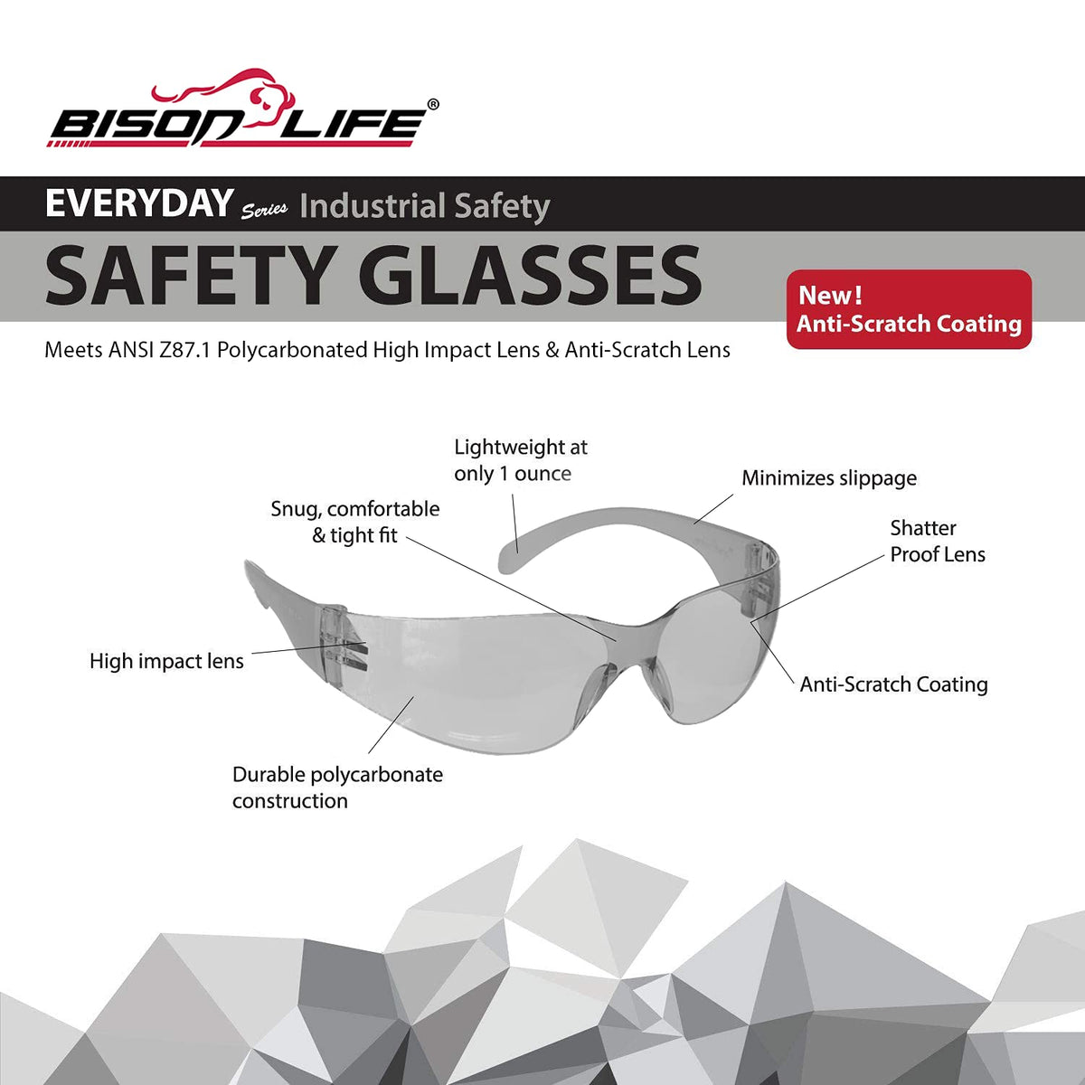 Gray Safety Glasses (144 Count)
