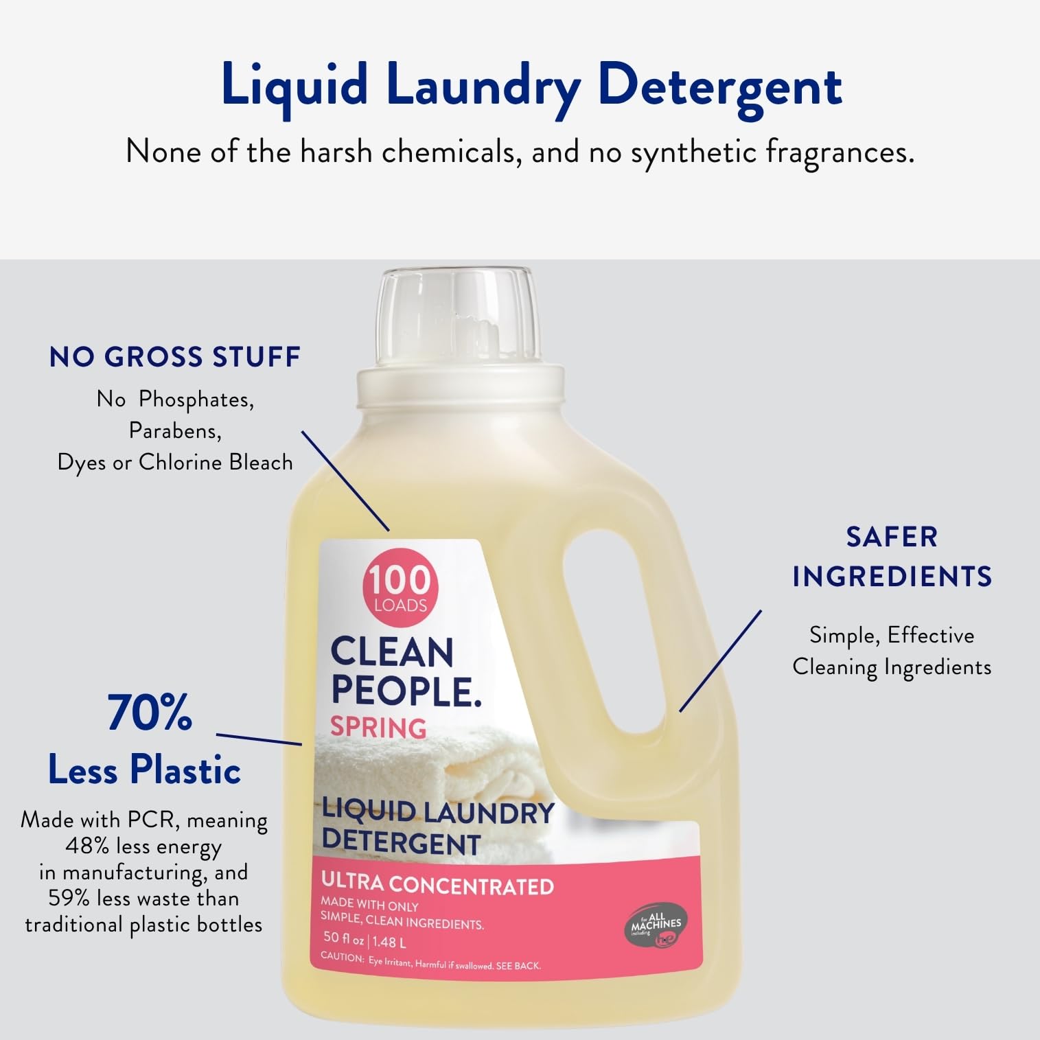 Liquid Laundry Detergent (50 Fl Oz)