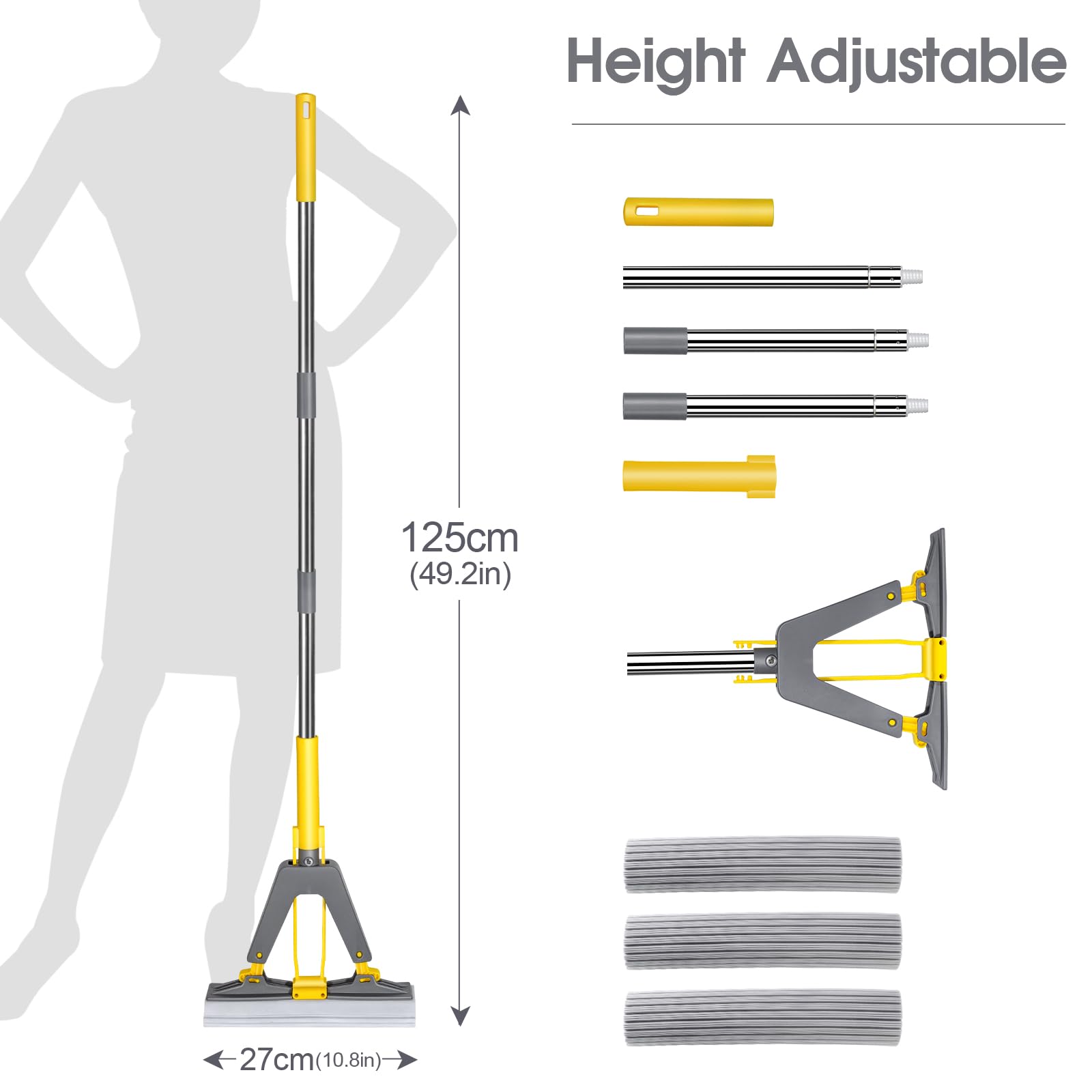 Sponge Mop Masthome Roller Sponge Mop