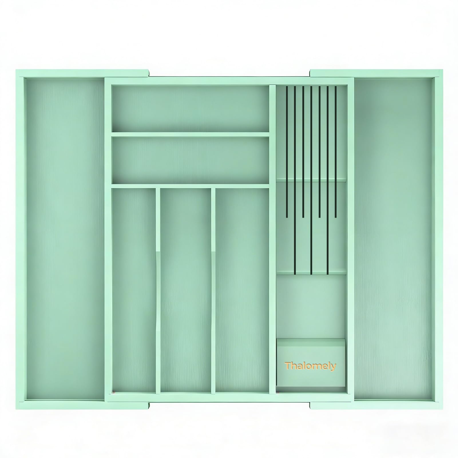 Bamboo Silverware Drawer Organizer