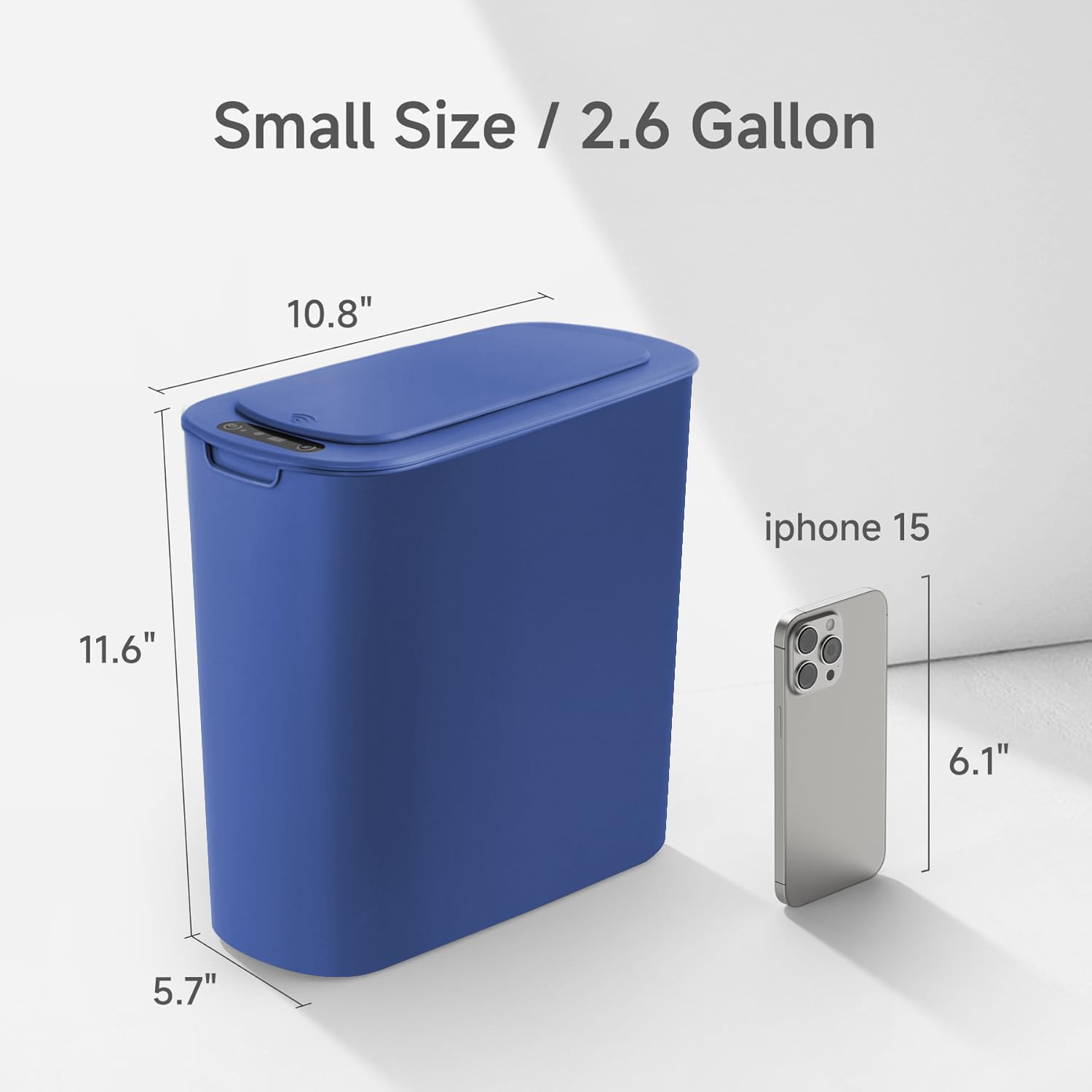 Automatic Motion Sensor Bathroom Trash Can with Lid