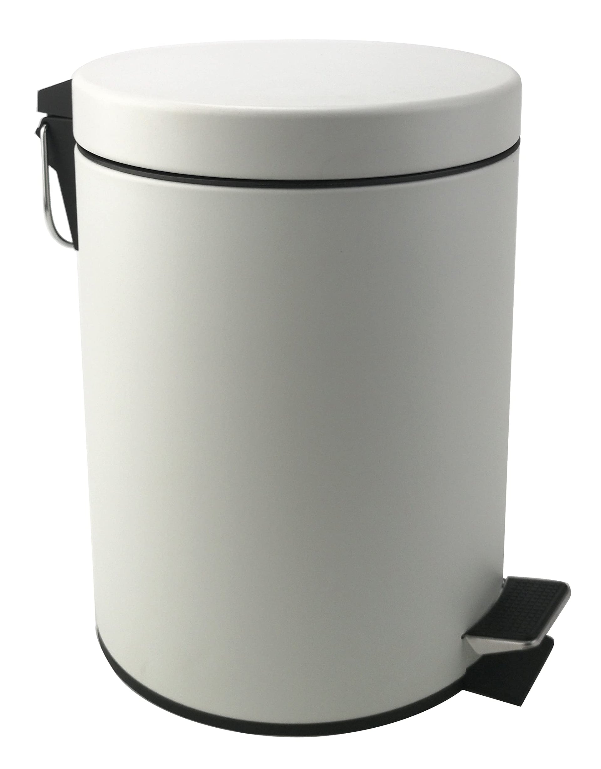 Stainless Steel Small Trash Can with Lid & Step Pedal