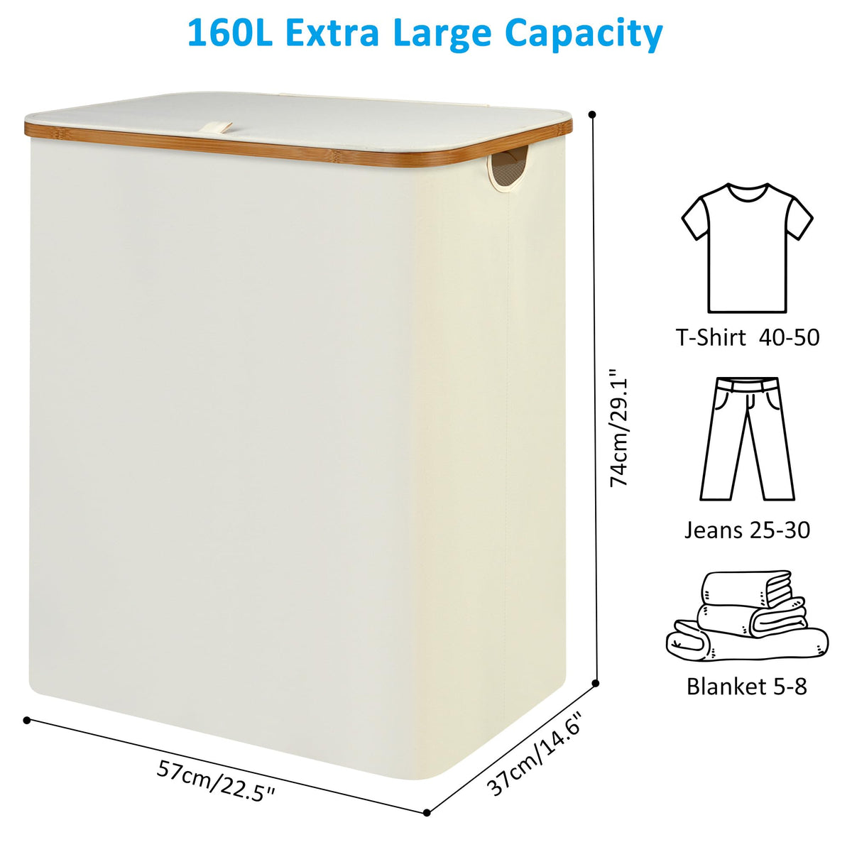 Laundry Hamper with Lid