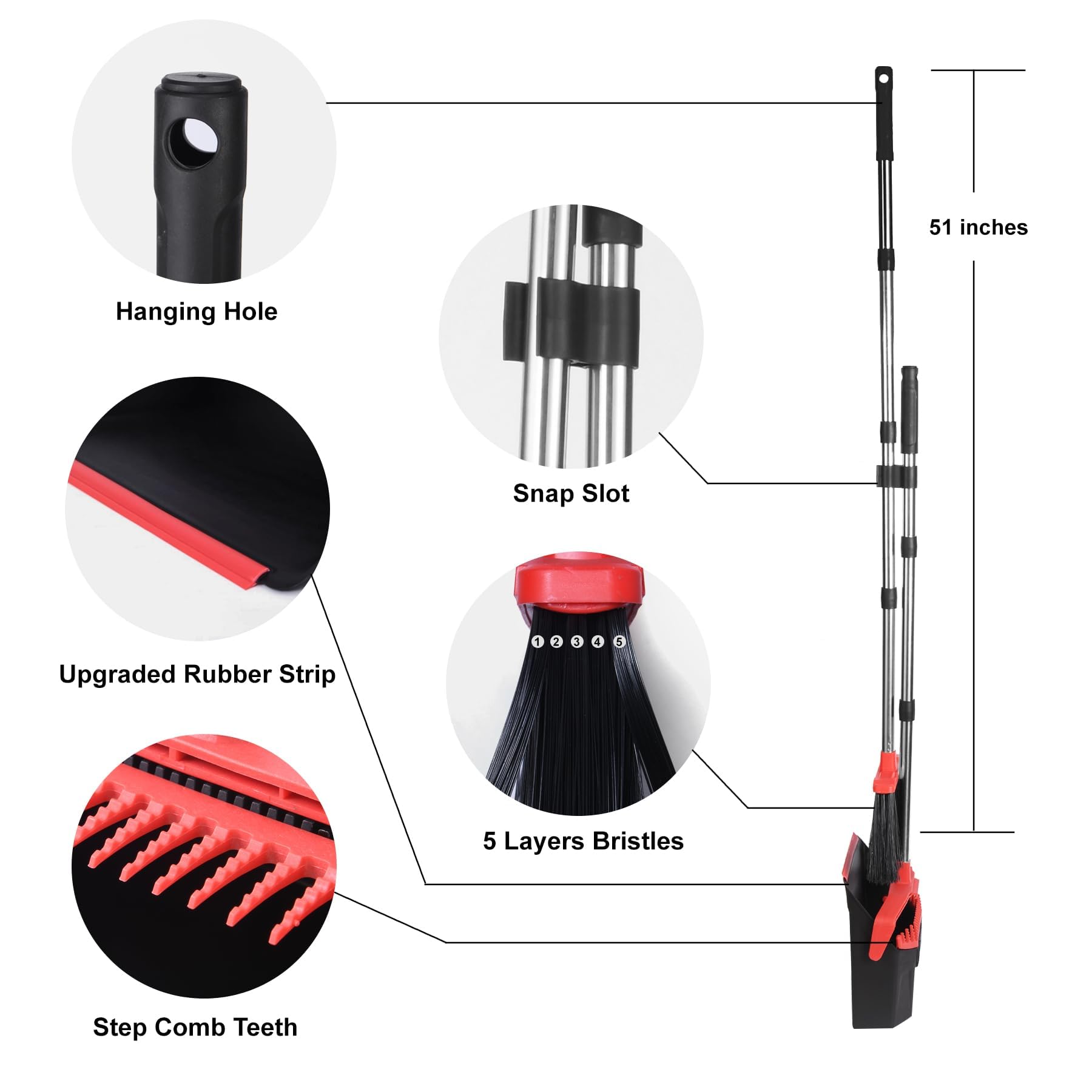 Broom and Dustpan Set for Home