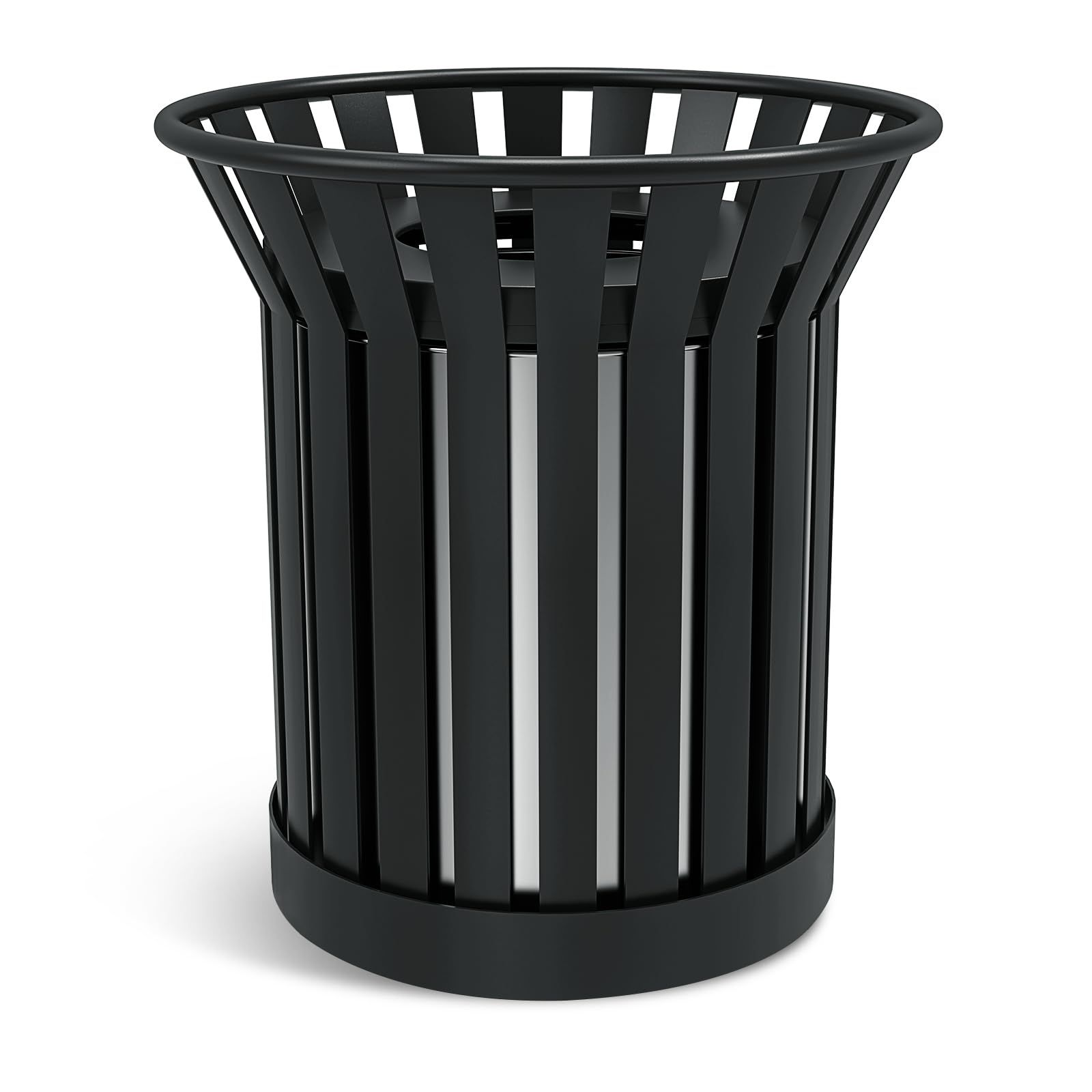 25.2IN Large Round Large Outdoor Trash Can