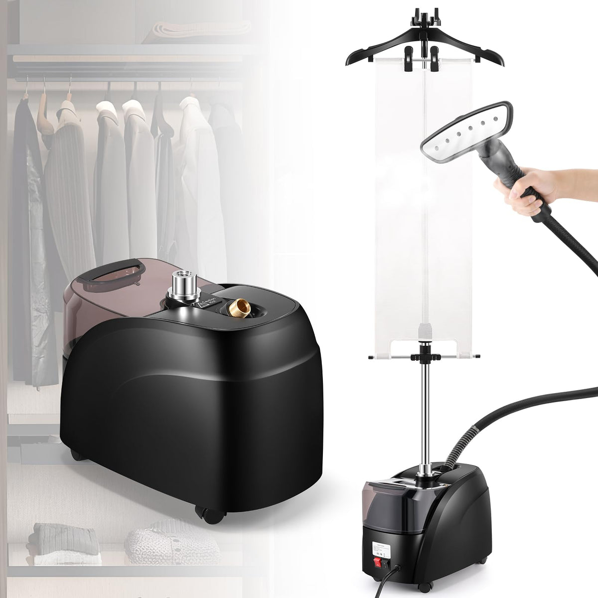 Professional Standing Garment Steamer for Clothes 70 mins Powerful Steam